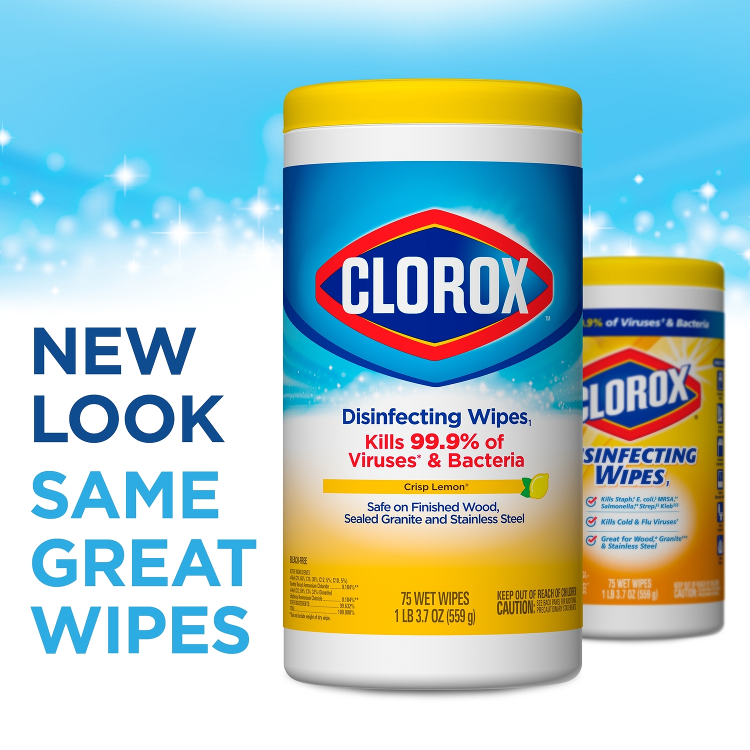 Clorox Lemon Fresh Disinfecting Wipes 75 pk