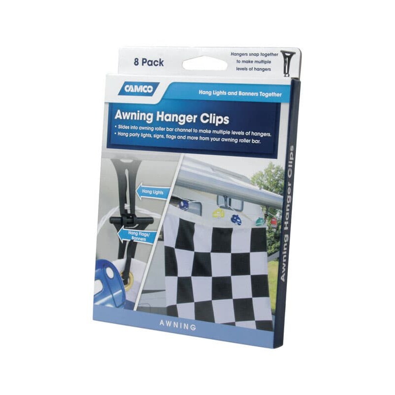 Camco RV Awning Hanger Clips 8 pk