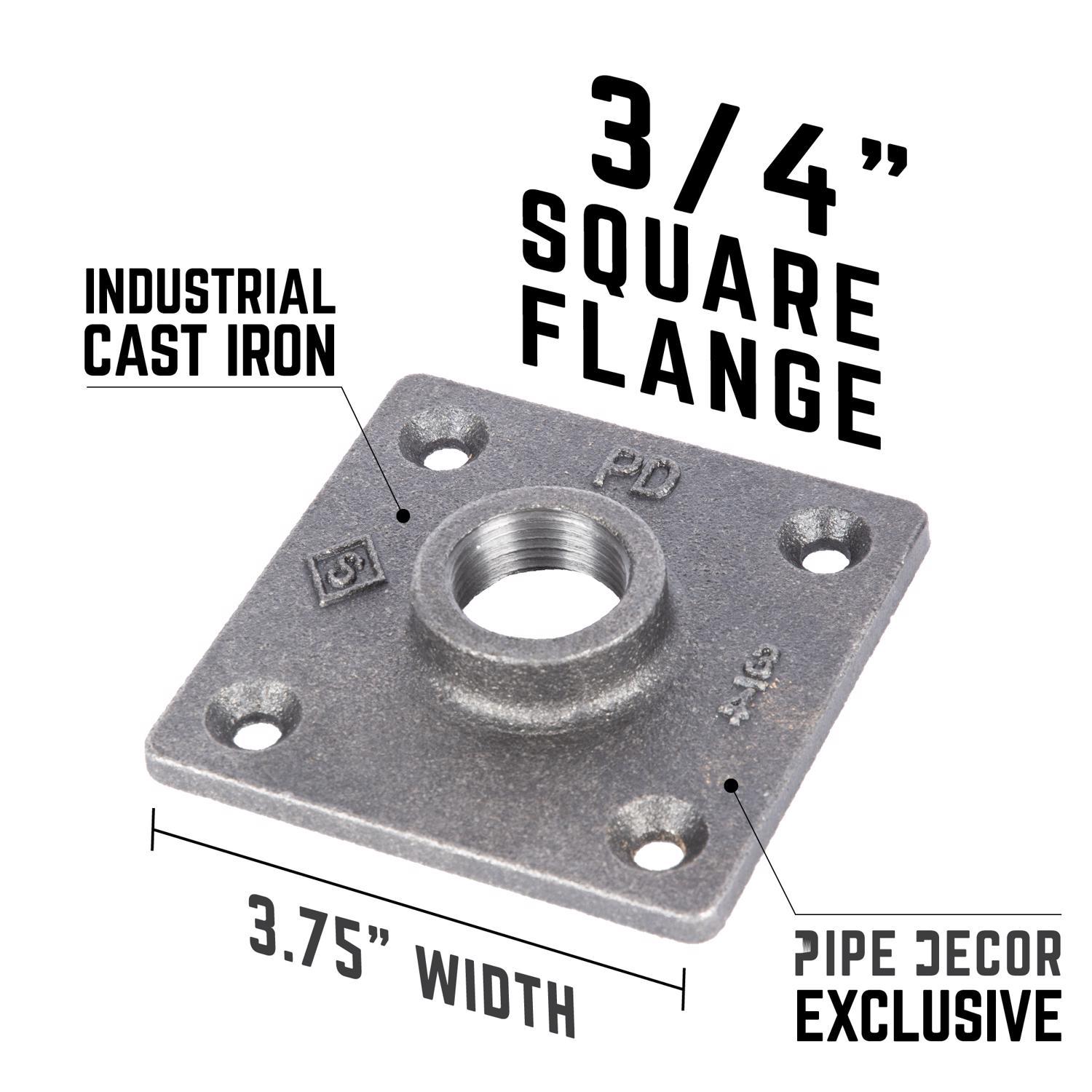 STZ Industries Pipe Decor Malleable Iron Flange 3/4 in.