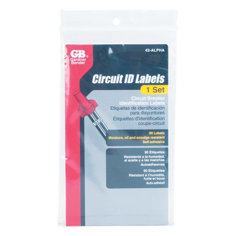 Gardner Bender Circuit Breaker Panel Marker 1 pk