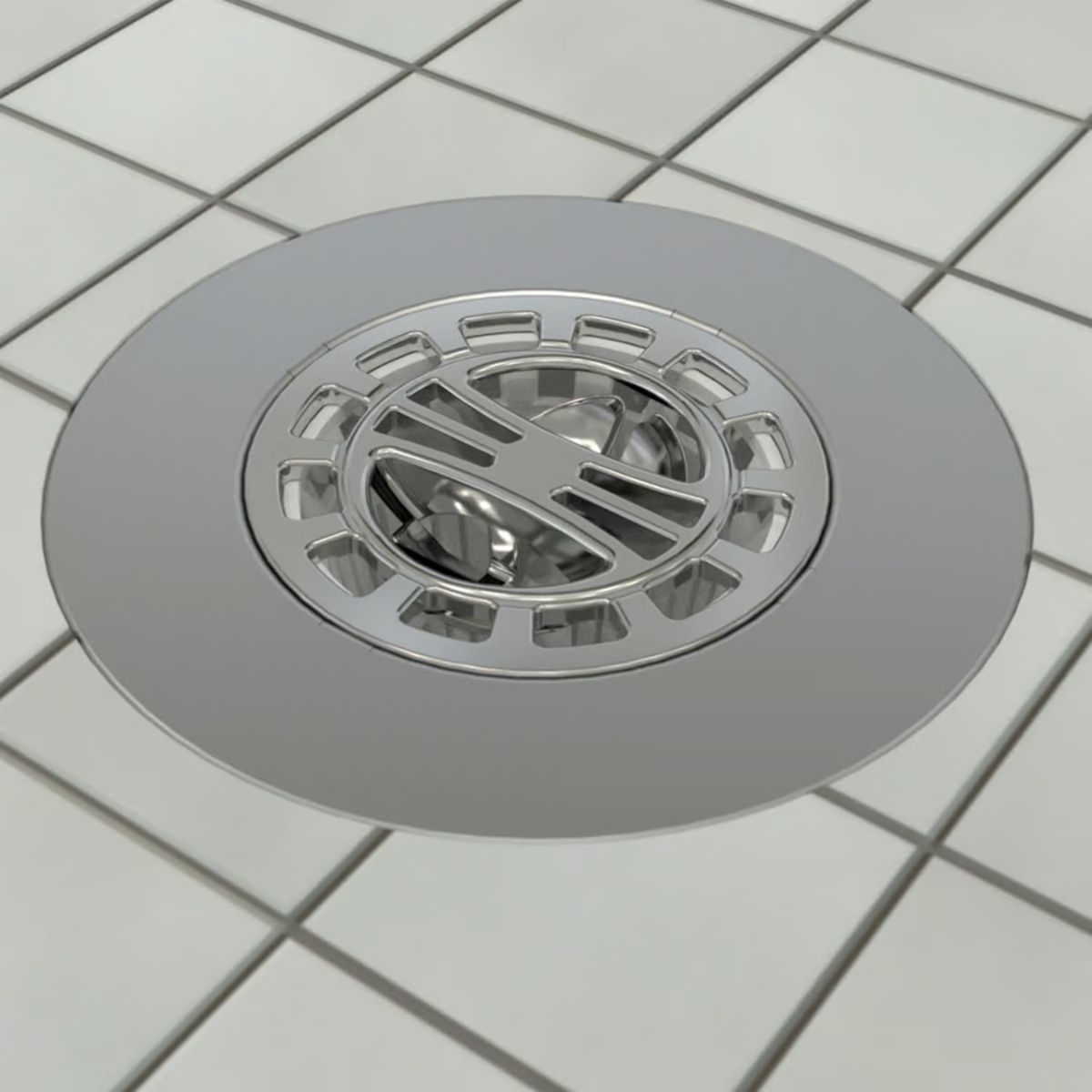 Ace Chrome Plastic/Stainless Steel Hair Catcher Shower Drain Cover