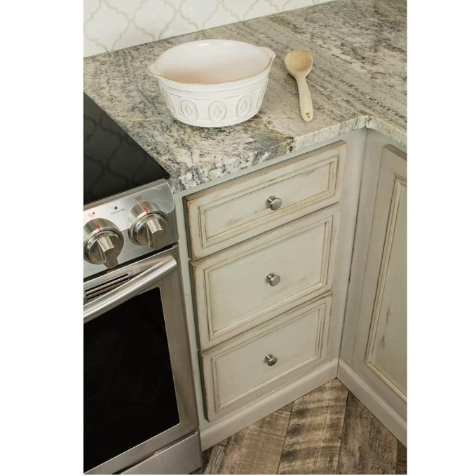 KasaWare Pack Of 10 1-3/16 in Cabinet Knobs Satin Nickel Finish