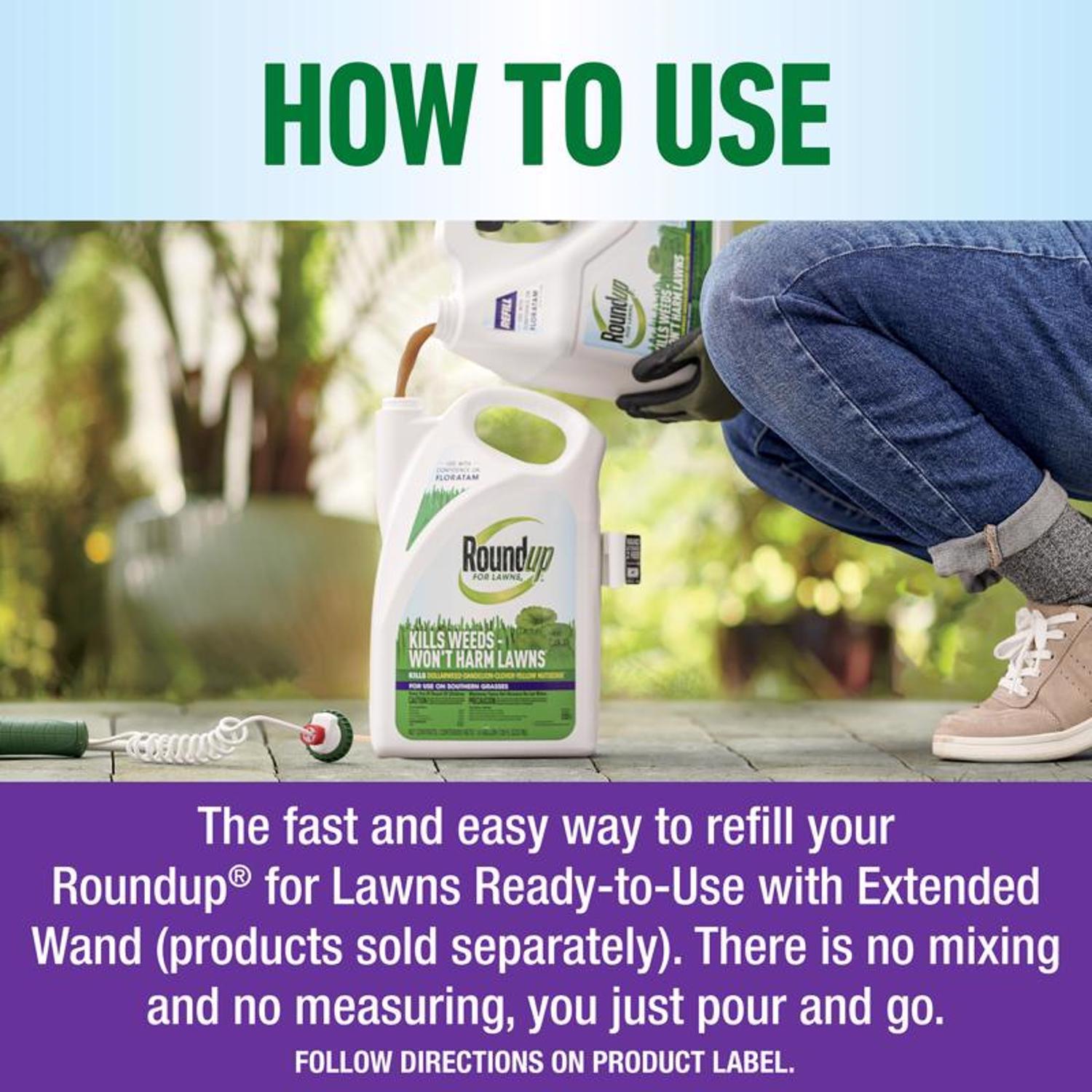 Roundup Weed Killer Refill RTU Liquid 1 gal