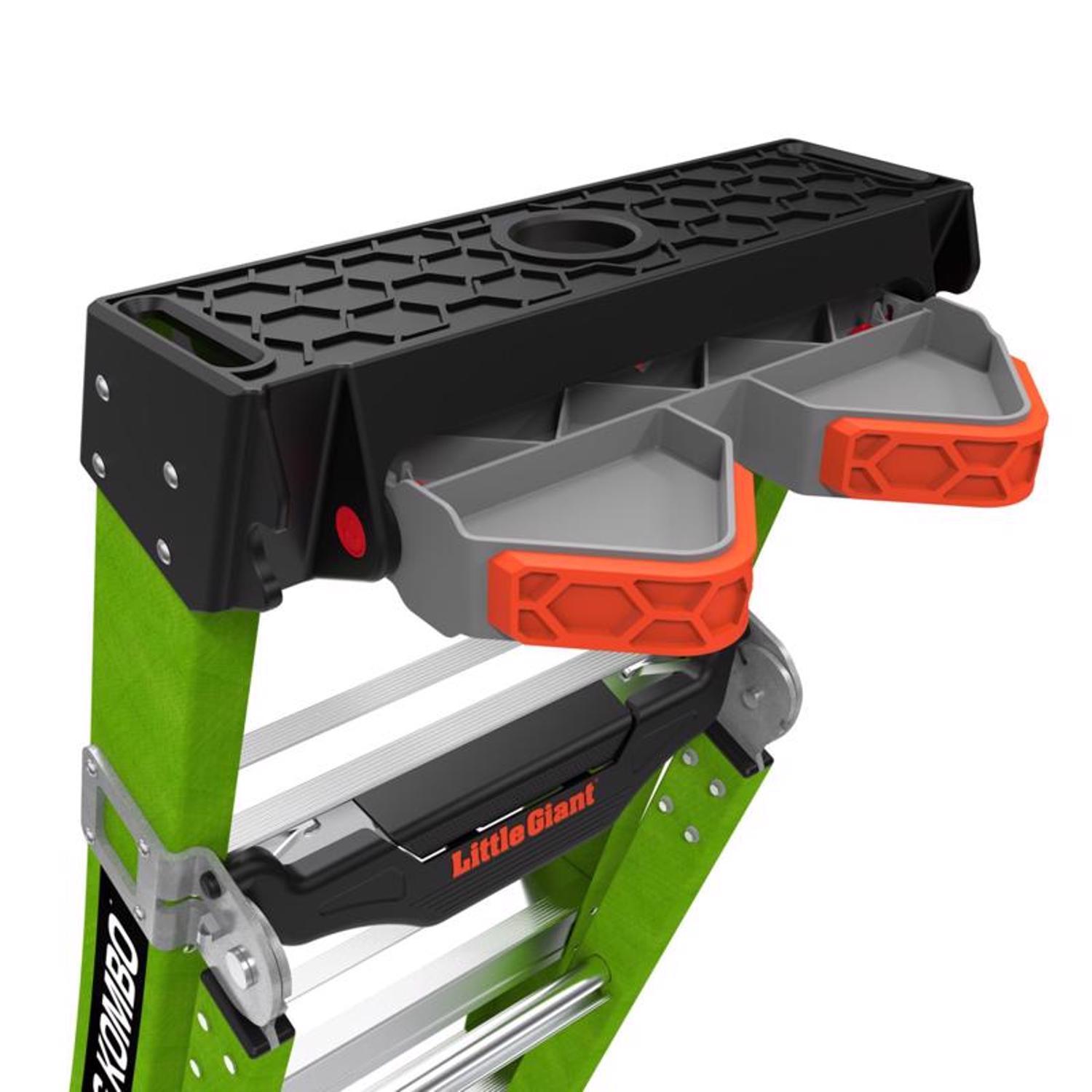Little Giant King Kombo 5 ft. H Fiberglass Multi-Position Ladder Type IAA 375 lb. cap.
