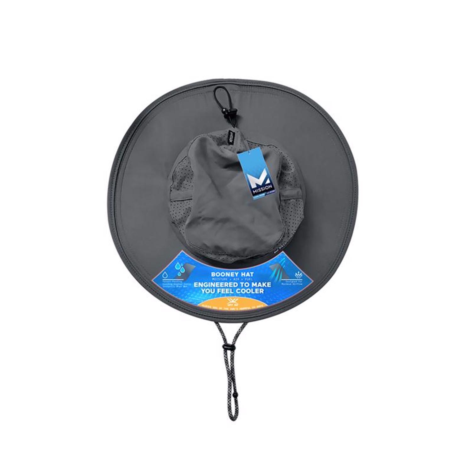 Mission Booney Cooling Hat Charcoal One Size Fits Most