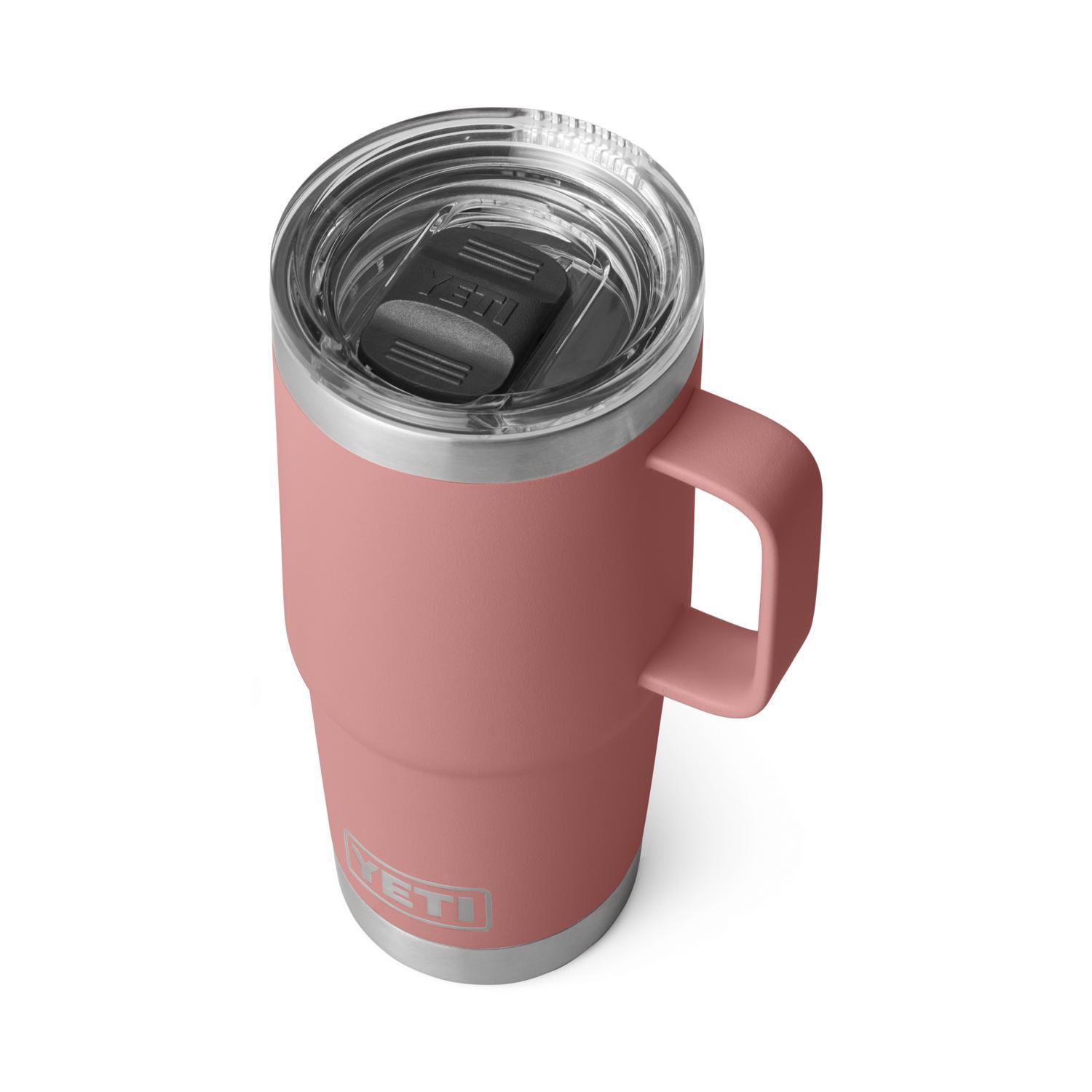 YETI Rambler 20 oz Sandstone Pink BPA Free Travel Mug Insulated Tumbler with Travel Lid