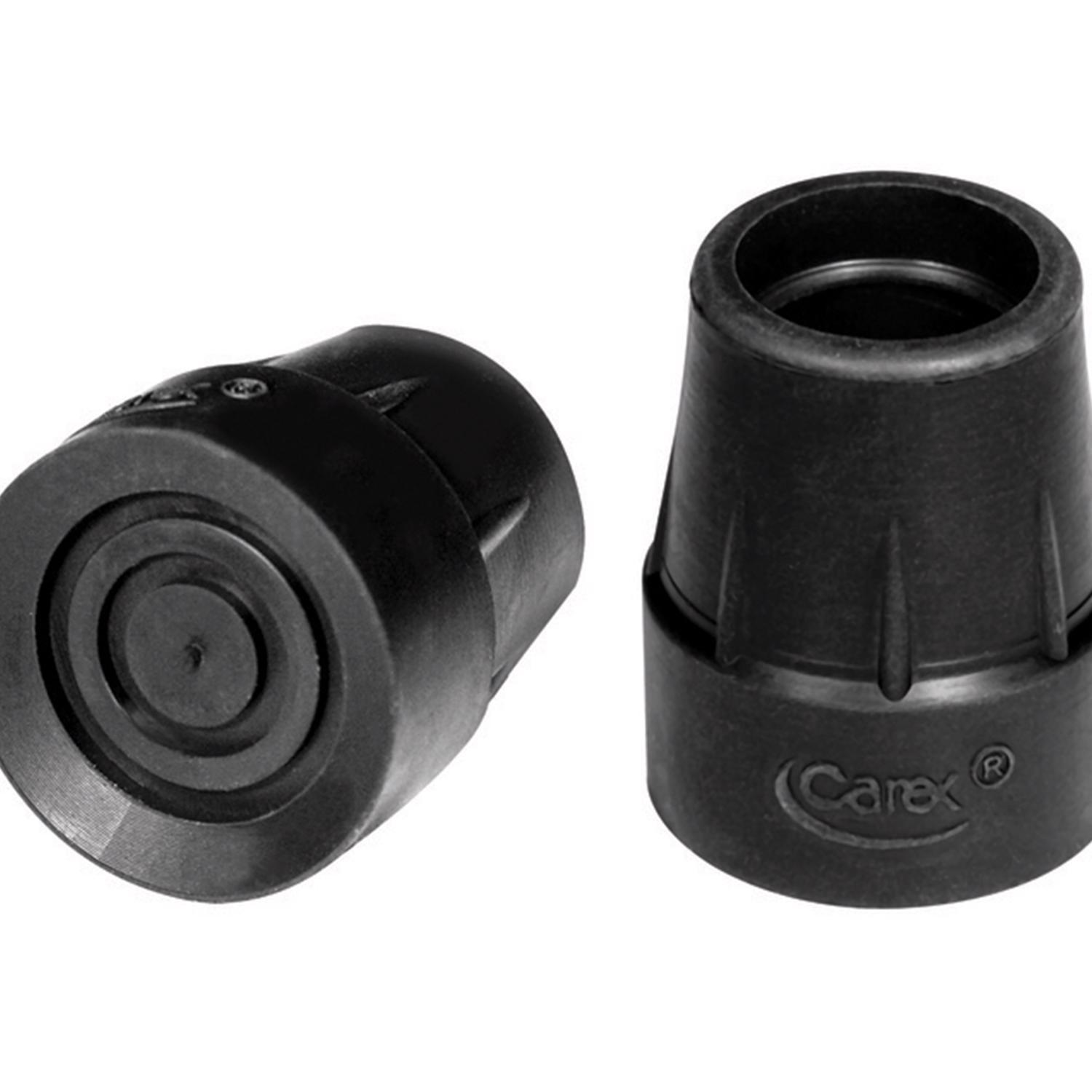 Carex Health Brands Black Quad Cane Tips Rubber/Stainless Steel