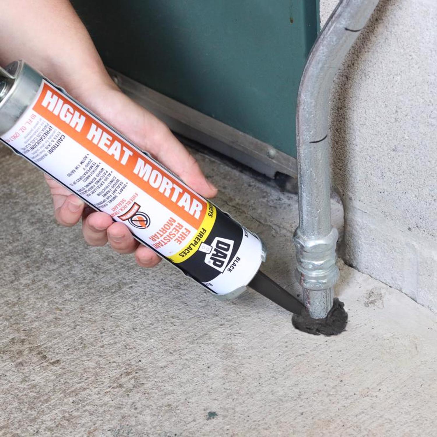 DAP Black Silicate High Heat Heat-Resistant Caulk 10.1 oz