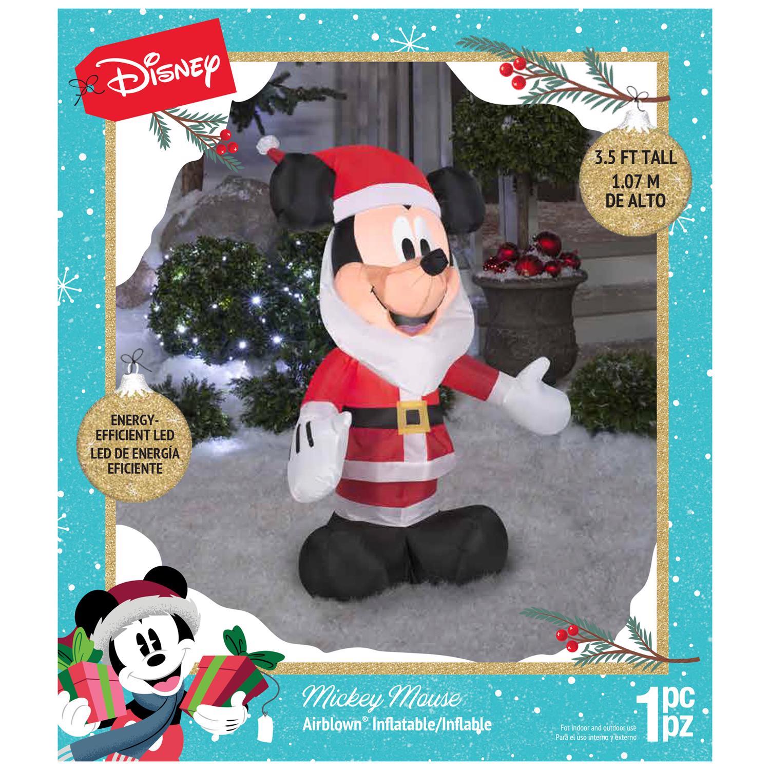 Gemmy Airblown Mickey with Santa Beard 3.5 ft. Inflatable