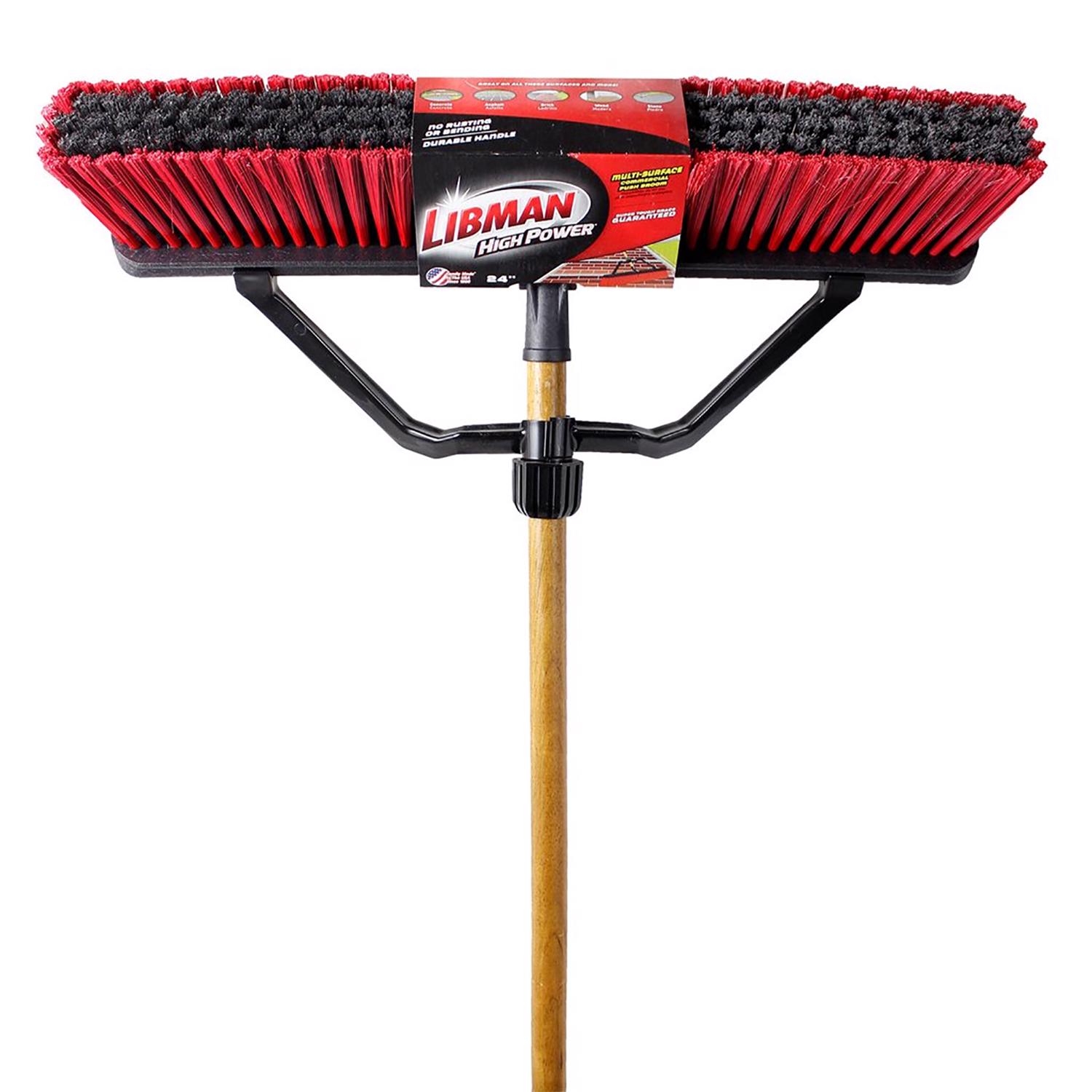 Libman High Power Polyethylene Terephthalate 24 in. Multi-Surface Push Broom