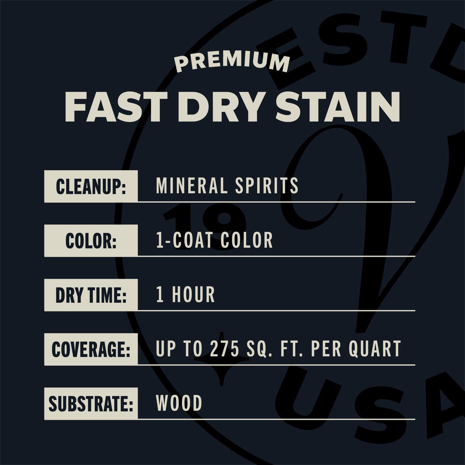 Varathane Semi-Transparent Gloss Briarsmoke Oil-Based Urethane Modified Alkyd Wood Stain 1 qt