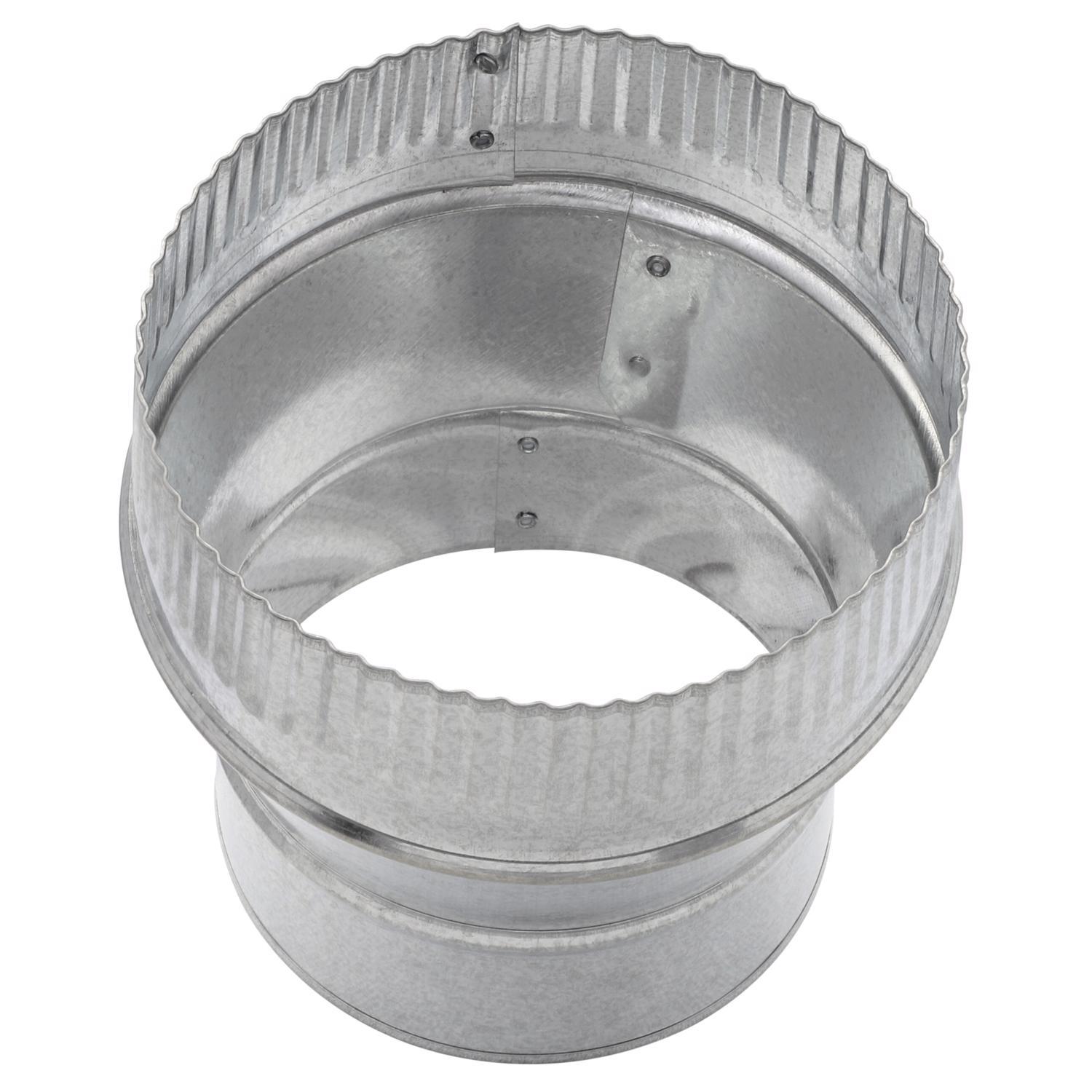 Imperial 5 in. D X 6 in. D Galvanized Steel Furnace Pipe Increaser