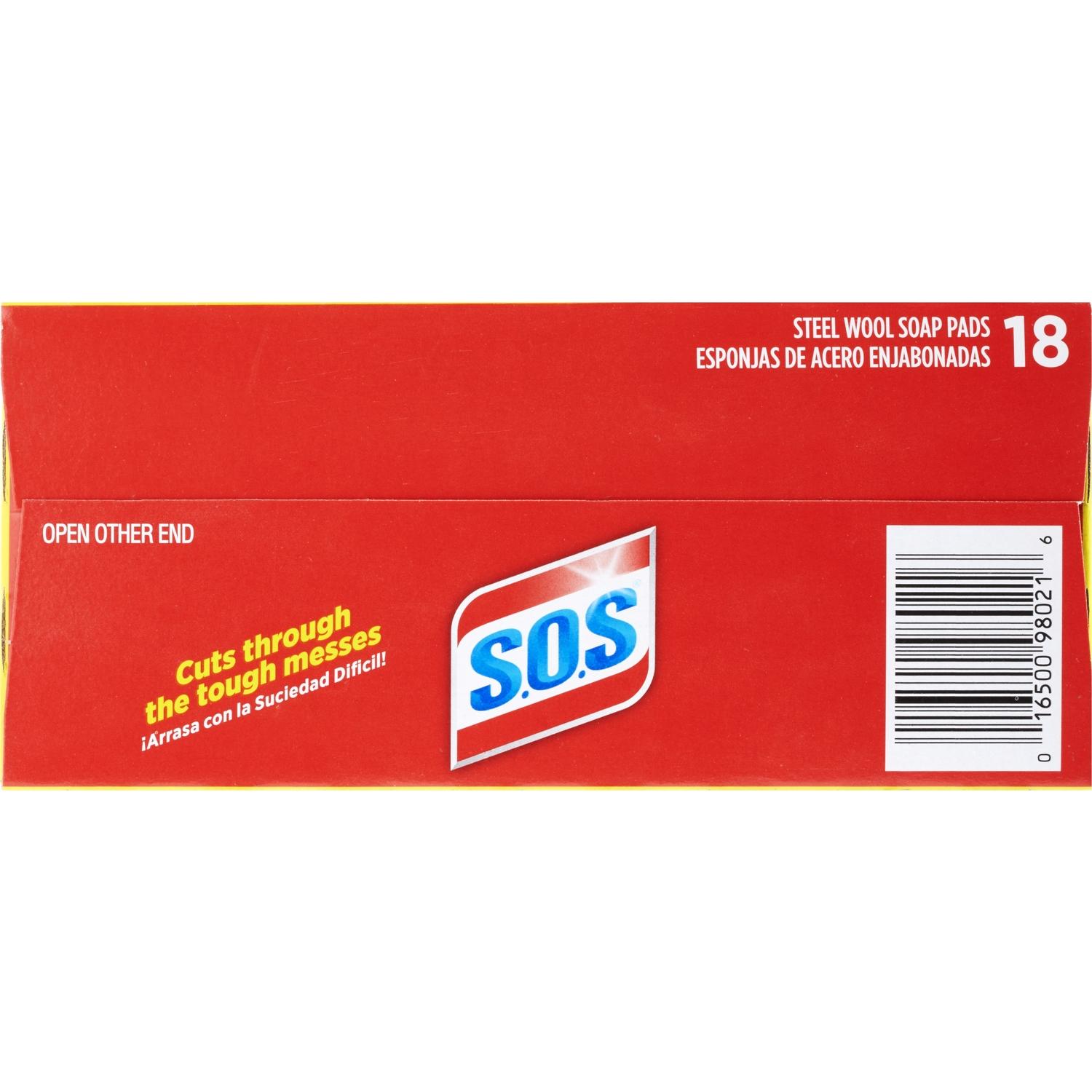 S.O.S Heavy Duty Steel Wool Pads For Multi-Purpose 18 pk