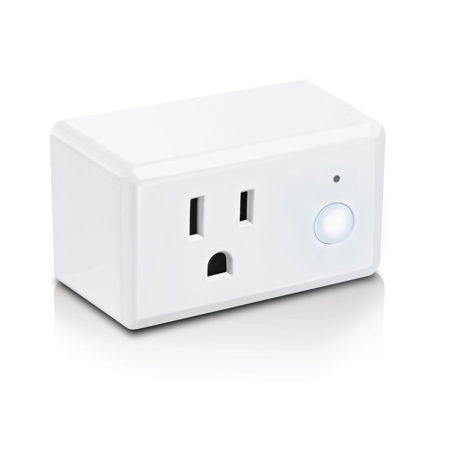 Feit Smart Home Residential Plastic Extension Smart-Enabled Plug with Night Light 1-15R