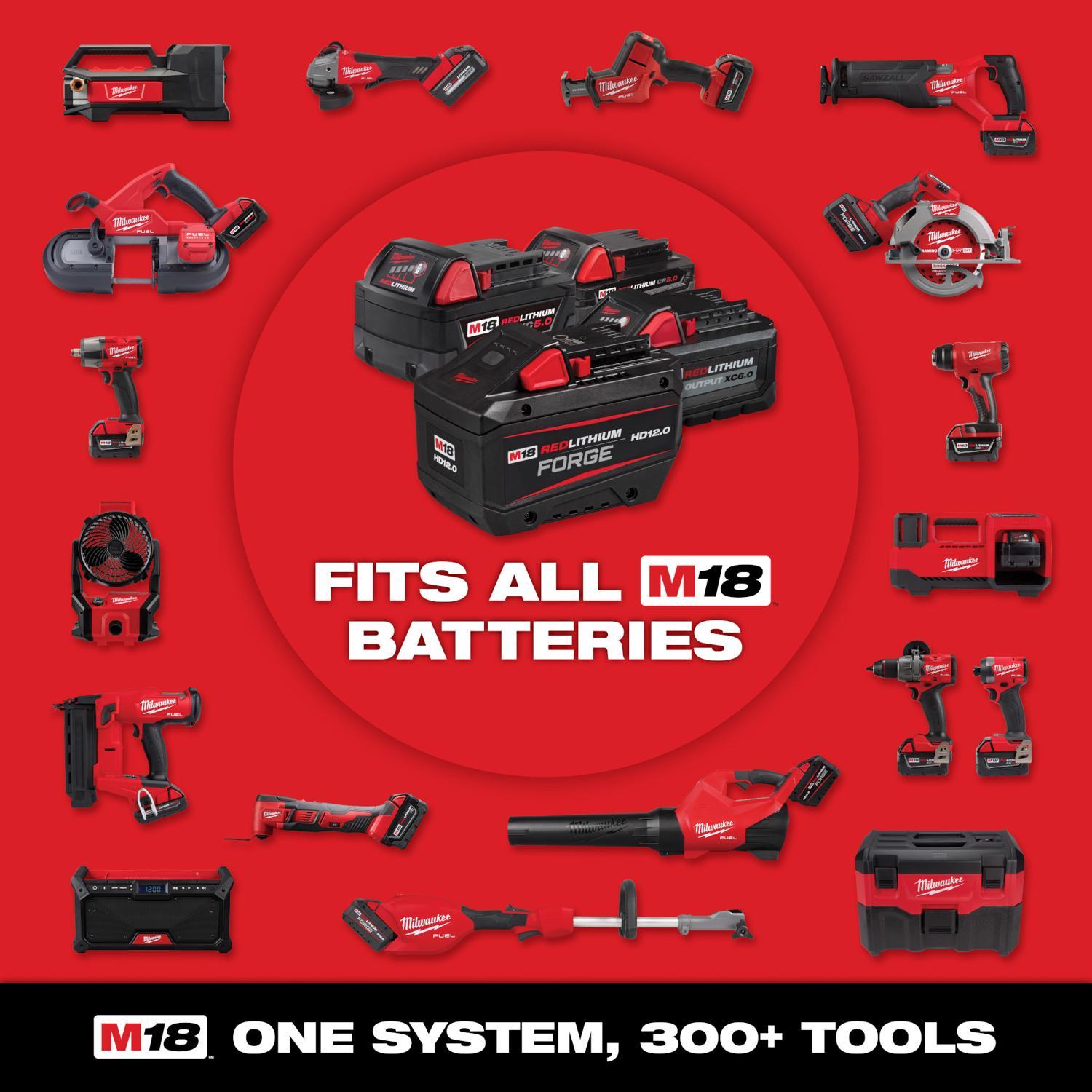 Milwaukee M18 FUEL Quik-Lok 3016-21ST 16 in. 18 V Battery String Trimmer Kit (Battery & Charger)