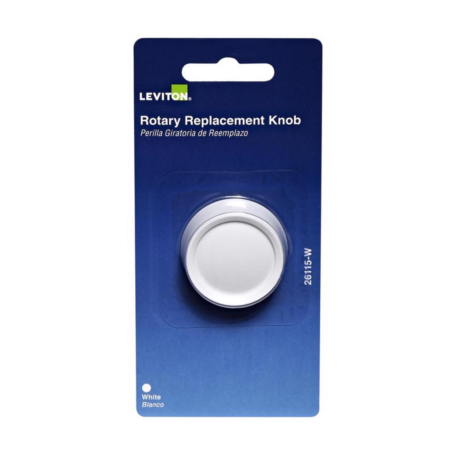 Leviton Trimatron White Rotary Dimmer Knob 1 pk