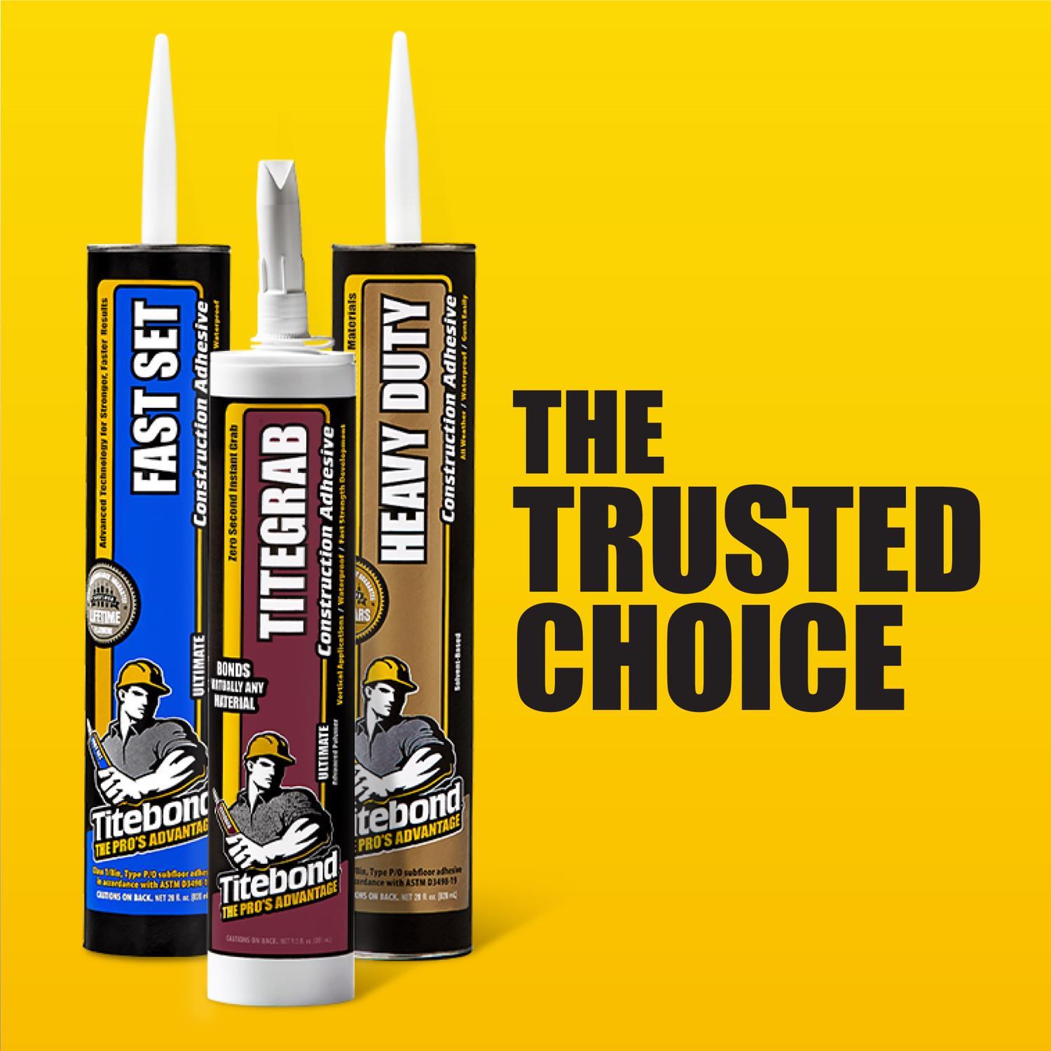 Titebond GREENchoice Fast Grab FRP High Strength Emulsion Polymer Light Beige Adhesive 4 gal