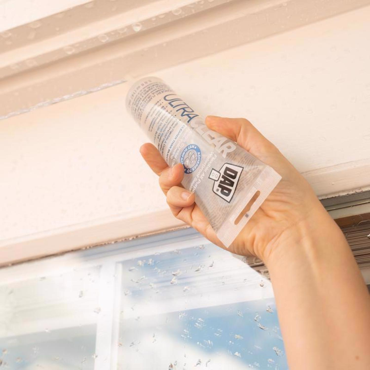 DAP Ultra Clear Synthetic Rubber All Purpose Waterproof Sealant 5 oz
