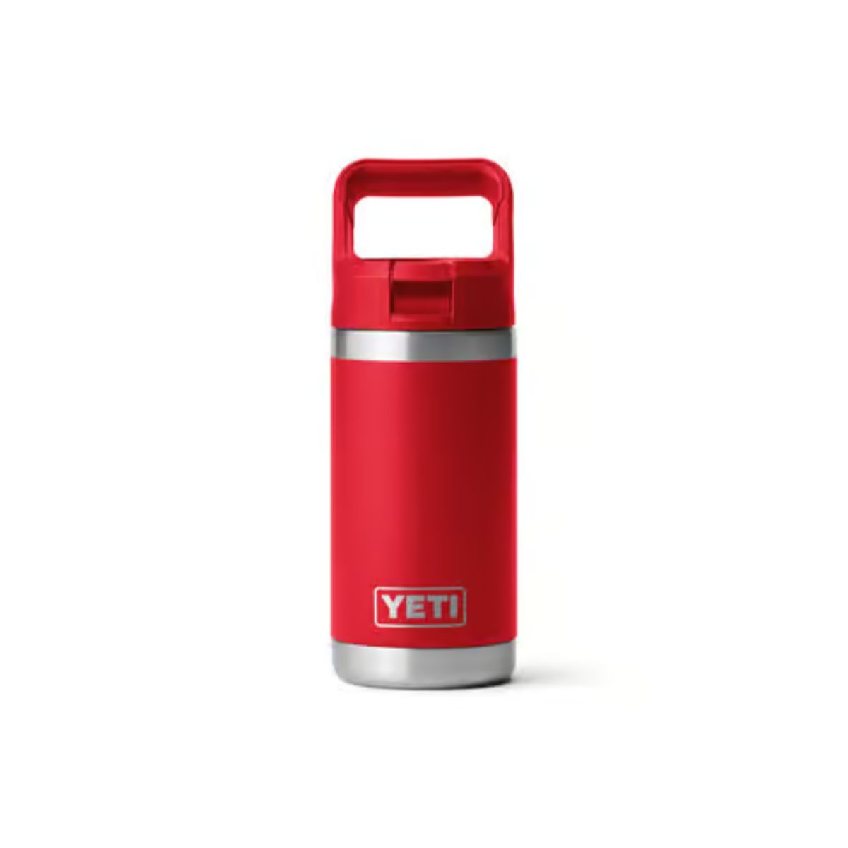 YETI Rambler Jr. 12 oz. Rescue Red BPA Free Insulated Kids Water Bottle w/Straw
