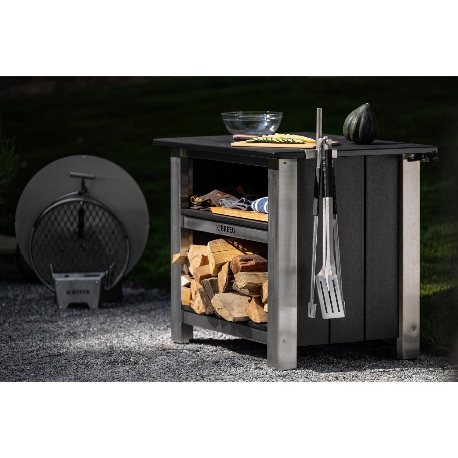 Breeo Stainless Steel Black/Silver Grill Tool Set 3 pk Stine Home