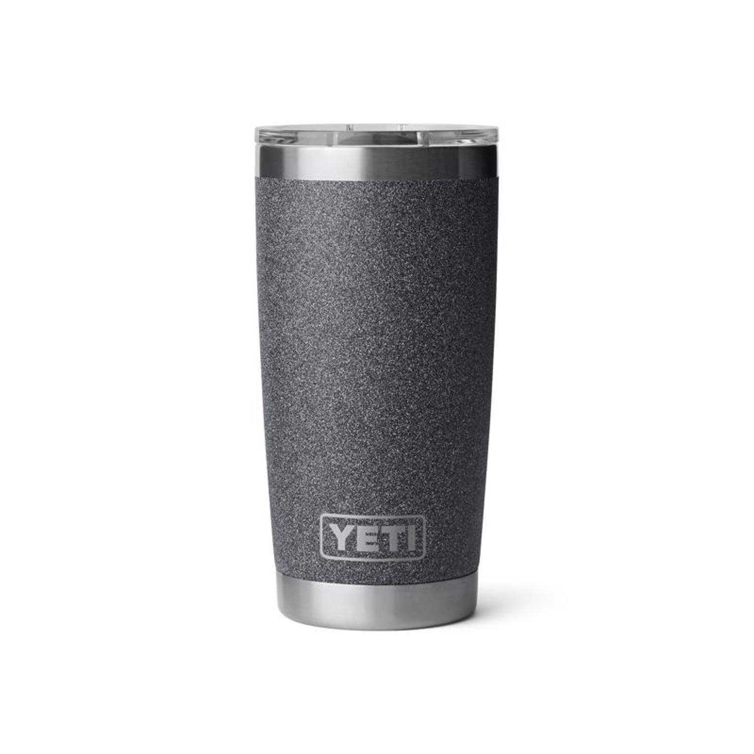 YETI Rambler 20 oz. Black Stone BPA Free Tumbler with MagSlider Lid