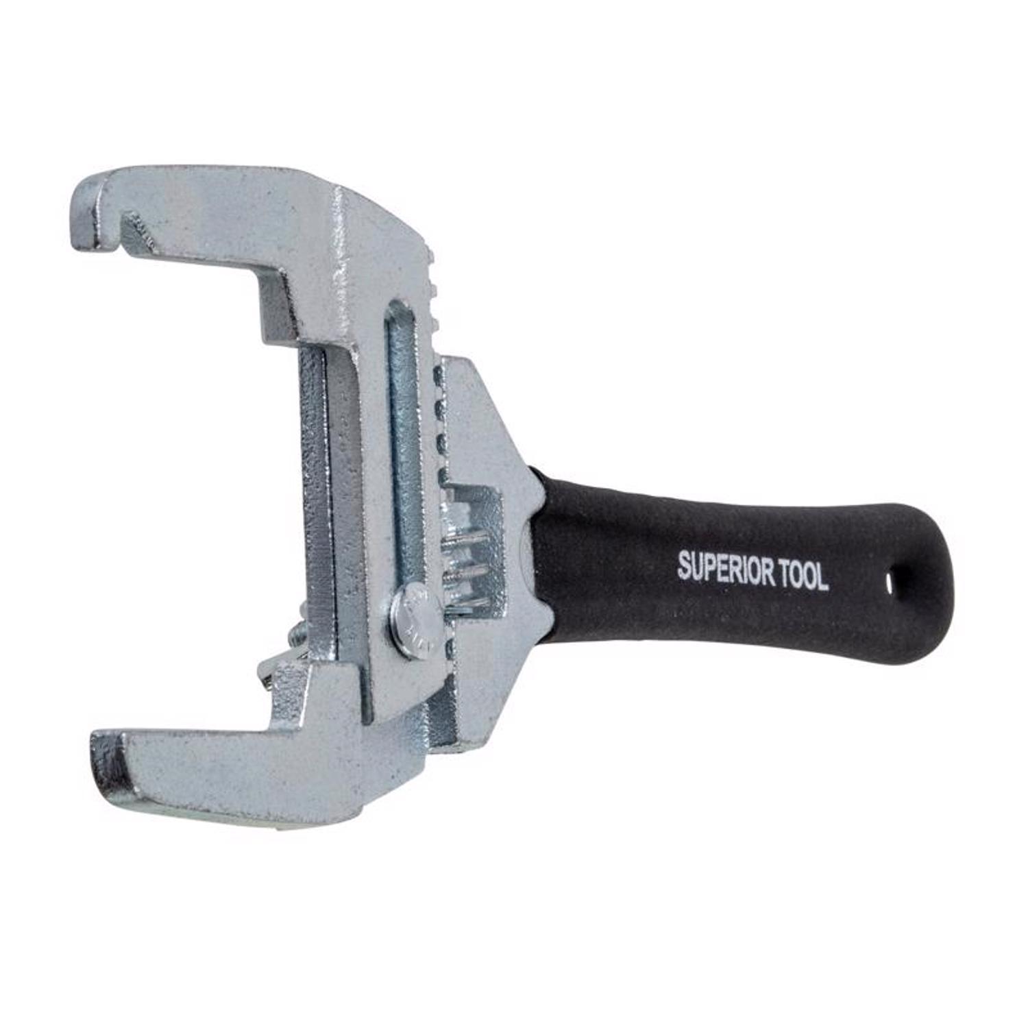 Superior Tool Adjustable Locknut Wrench Black 1 pc