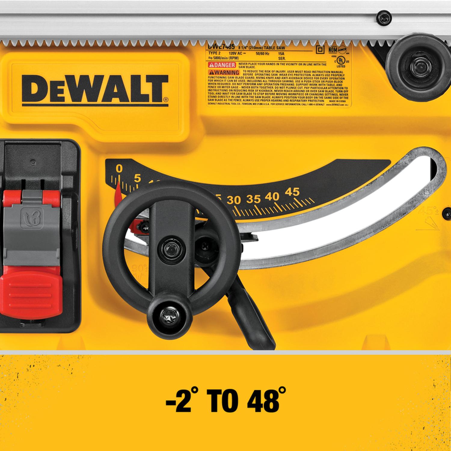 DeWalt 15 amps Corded 8-1/4 in. Compact Table Saw
