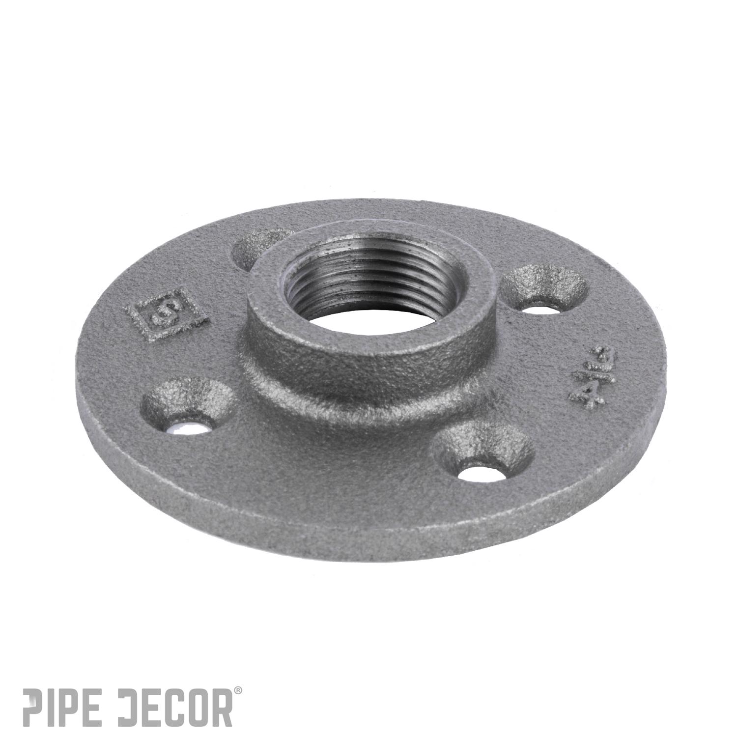 STZ Industries 3/4 in. FIP each Black Malleable Iron Floor Flange