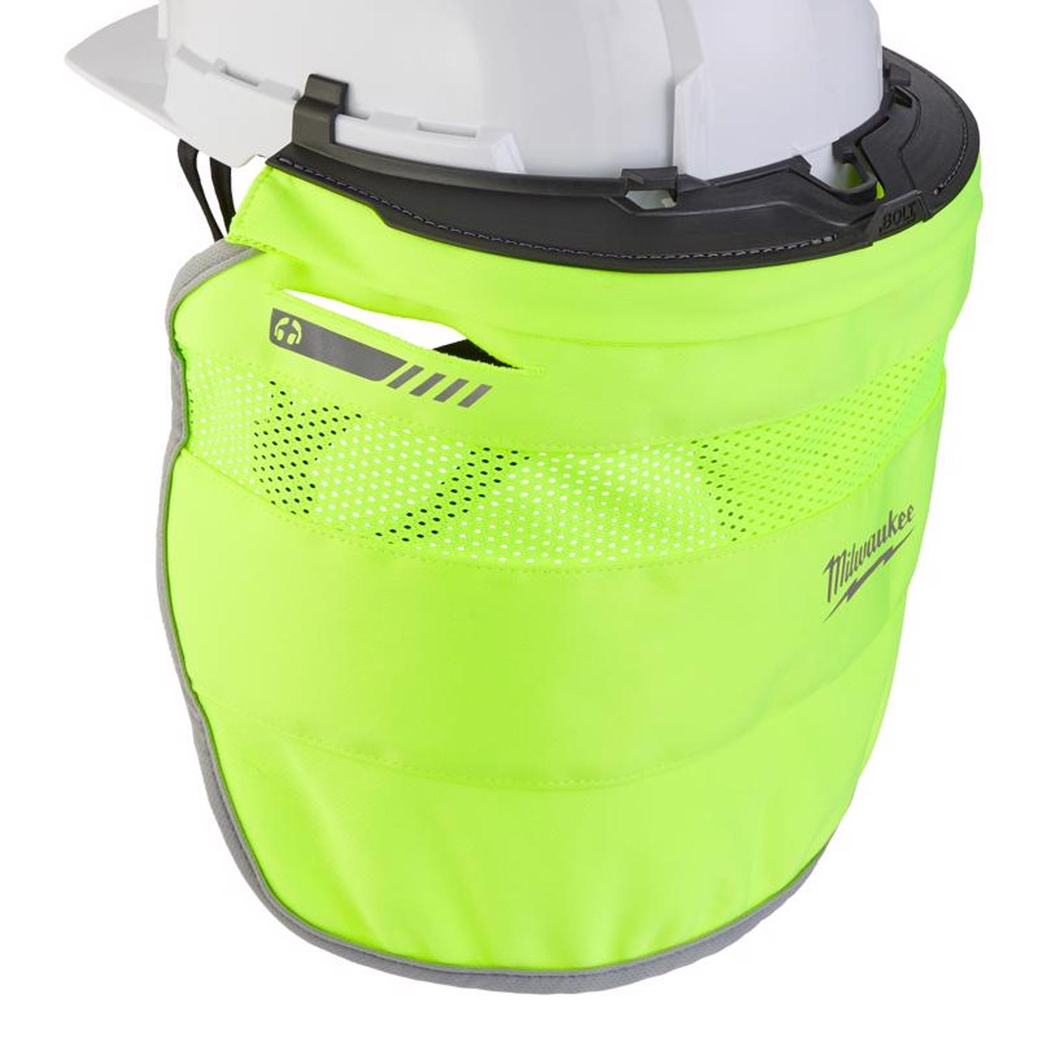 Milwaukee Bolt Hard Hat Sun Shade Fluorescent Yellow Vented
