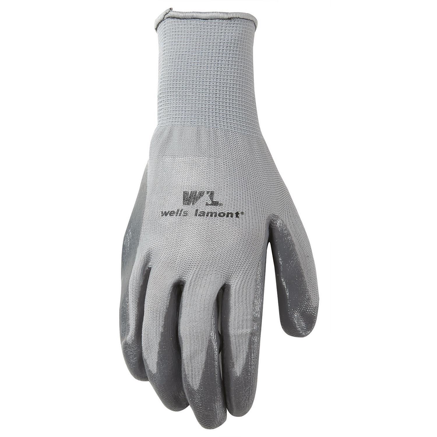 Wells Lamont Men's Work Gloves Gray L 3 pk