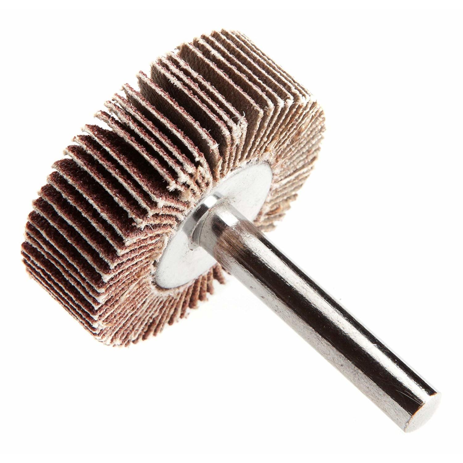 Forney 1-1/2 in. D X 1/4 in. Aluminum Oxide Flap Wheel 80 Grit 1 pc