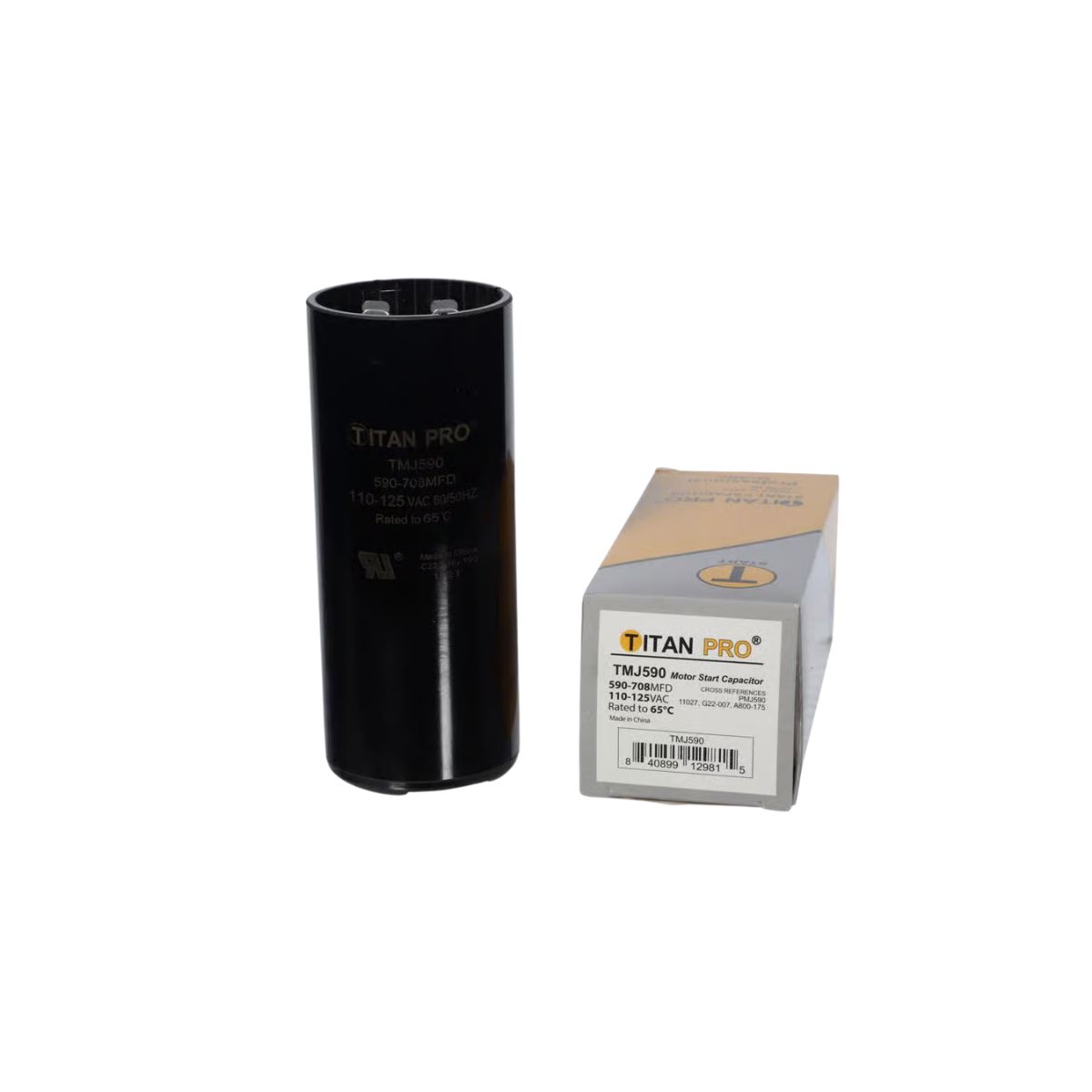 Titan Pro 590-708 MFD 125 V Round Start Capacitor