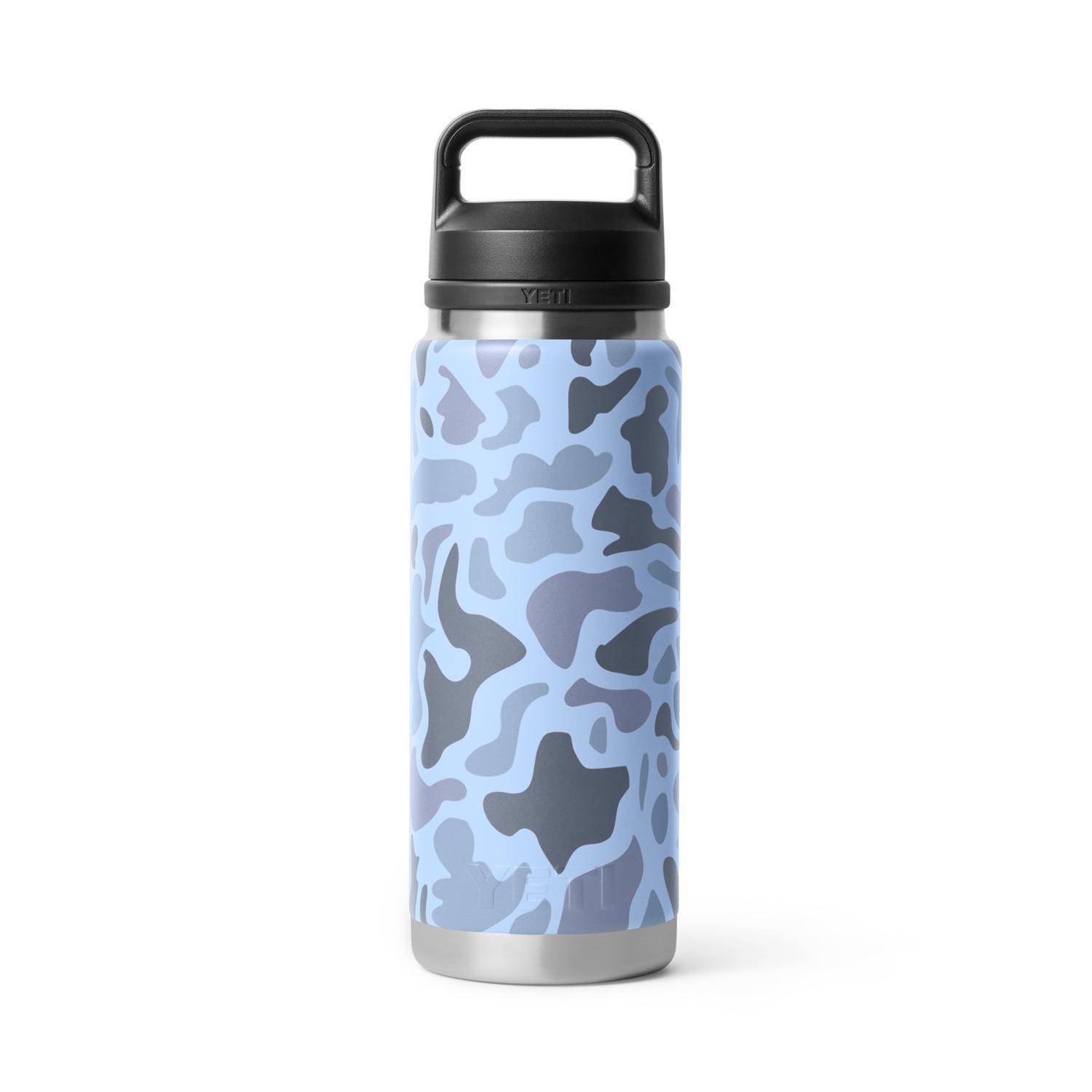 YETI Rambler 26 oz Blue Camo BPA Free Bottle with Chug Cap