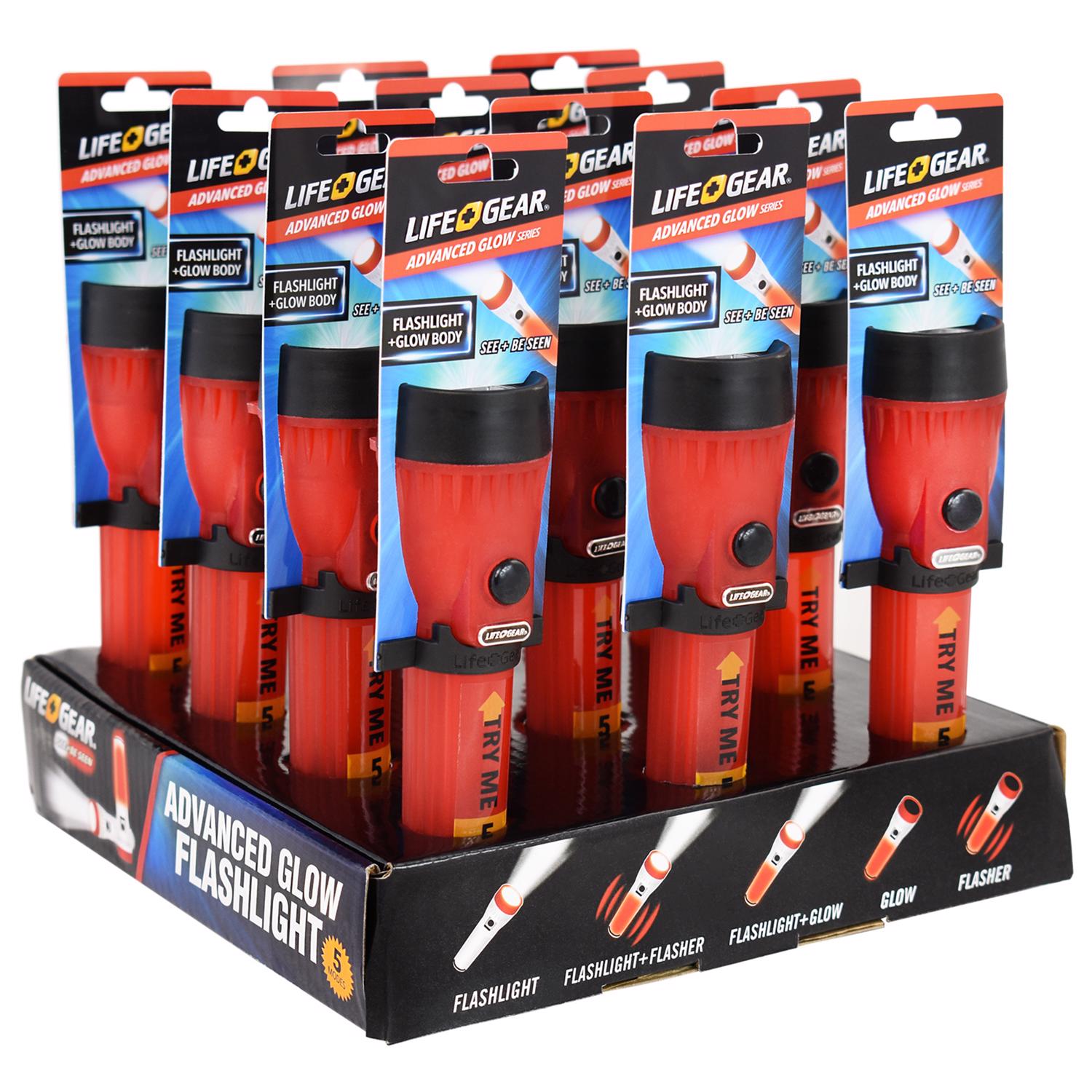 Life+Gear Glow 8 lm Red LED Flashlight AA Battery