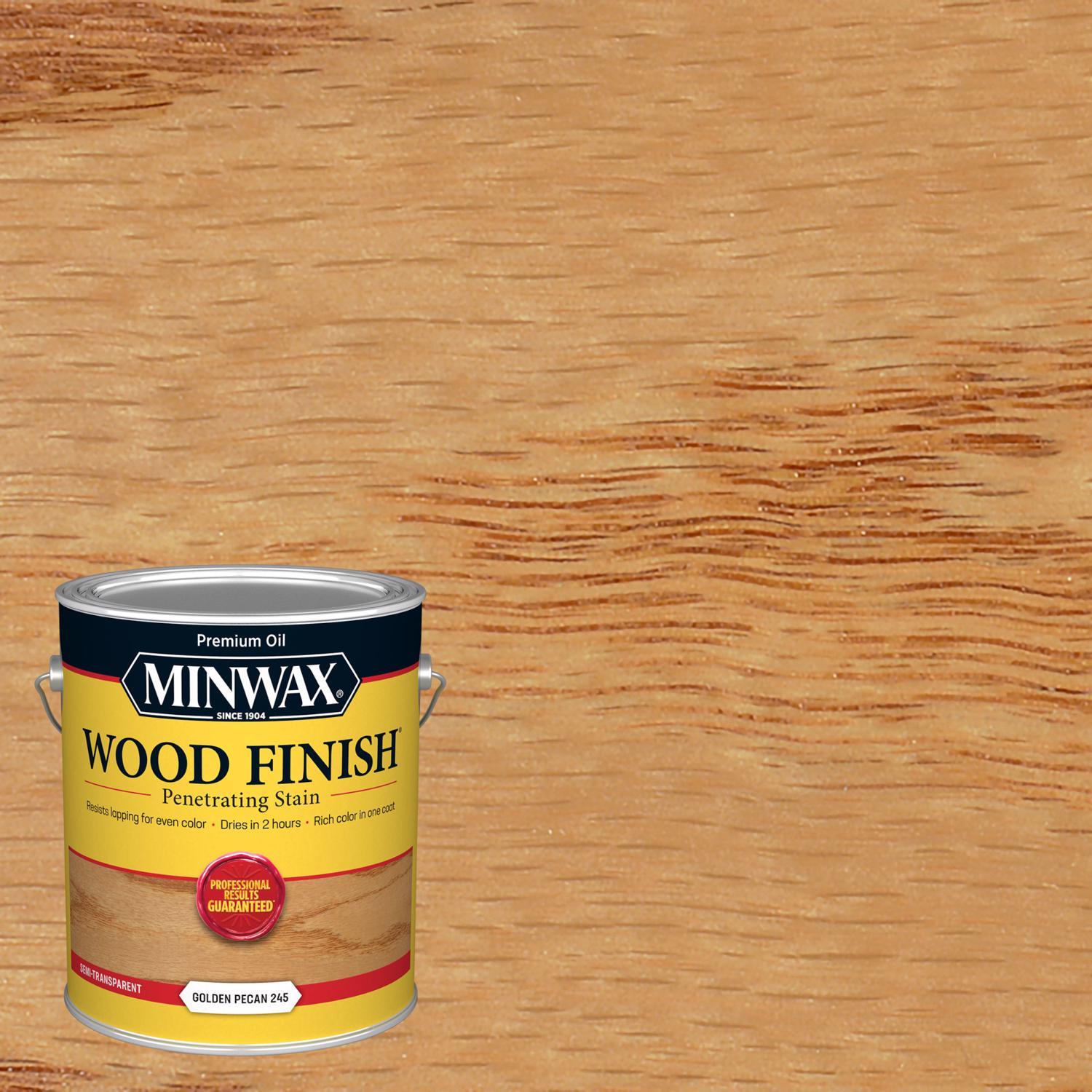 Minwax Wood Finish Semi-Transparent Golden Pecan Oil-Based Penetrating Stain 1 gal
