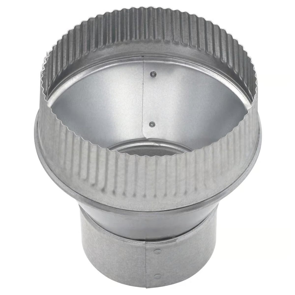 Imperial 4 in. D x 6 in. D Galvanized Steel Furnace Pipe Increaser