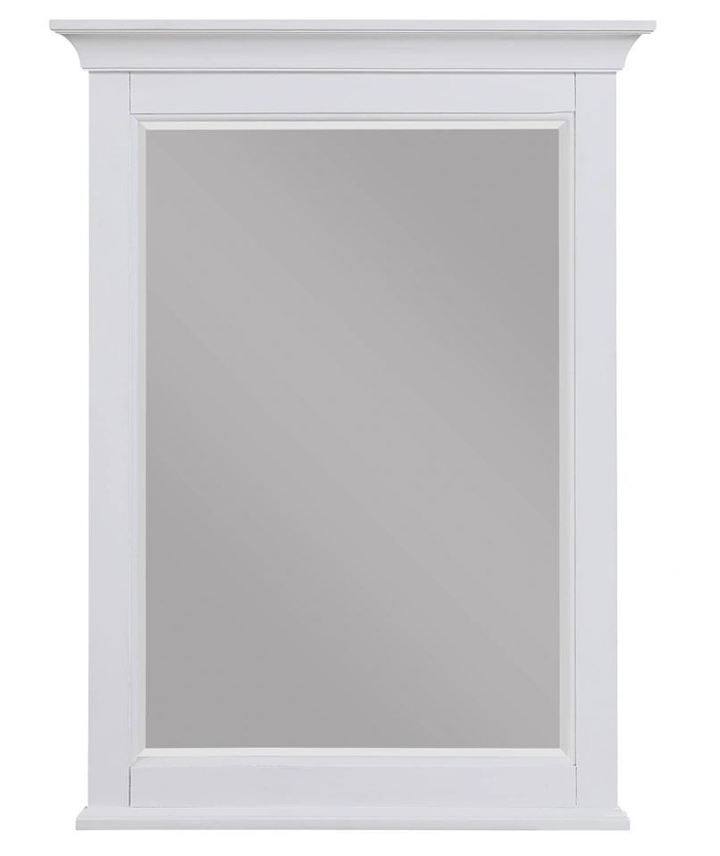 Aurafina CUNNINGHAM | Plantation White Beveled Glass Mirror