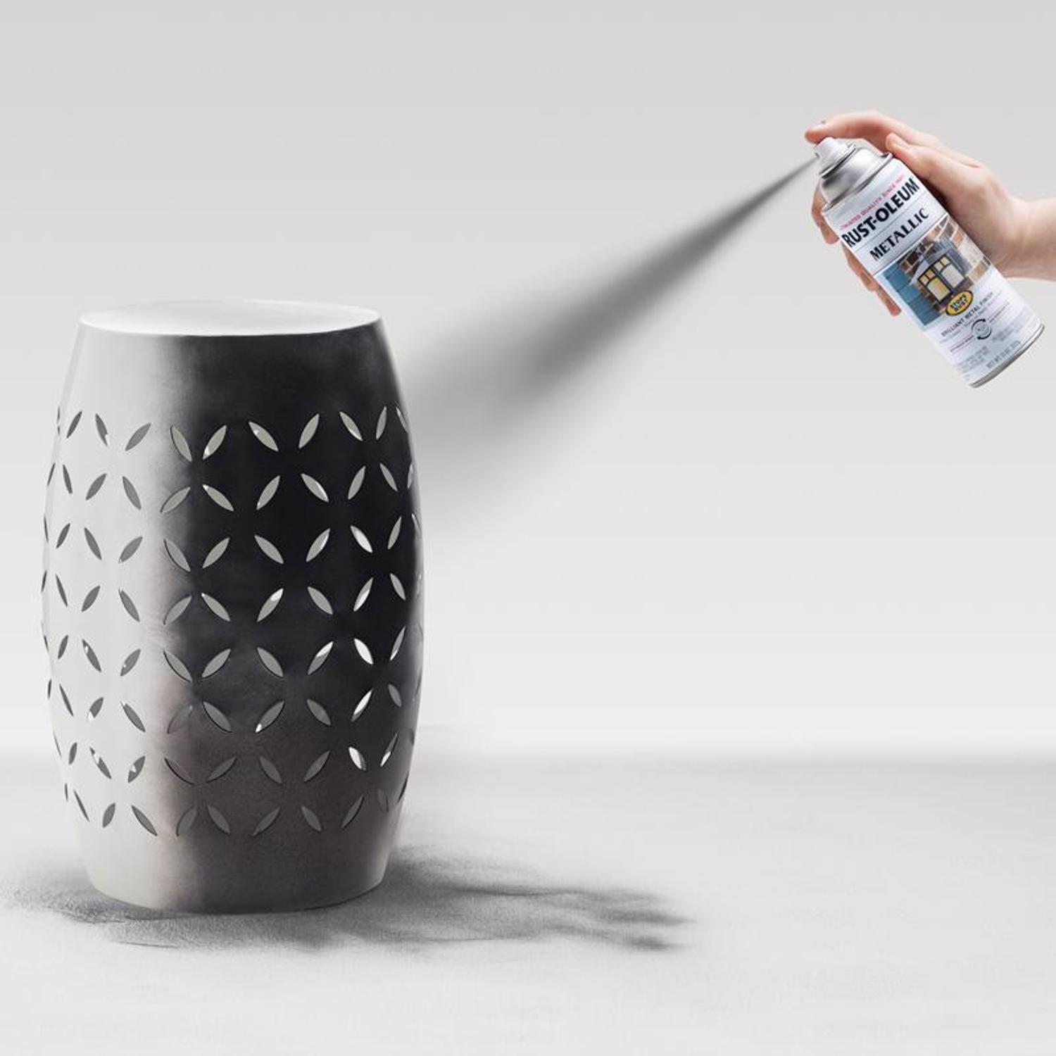 Rust-Oleum Stops Rust Metallic Black Night Metallic Spray Paint 11 oz