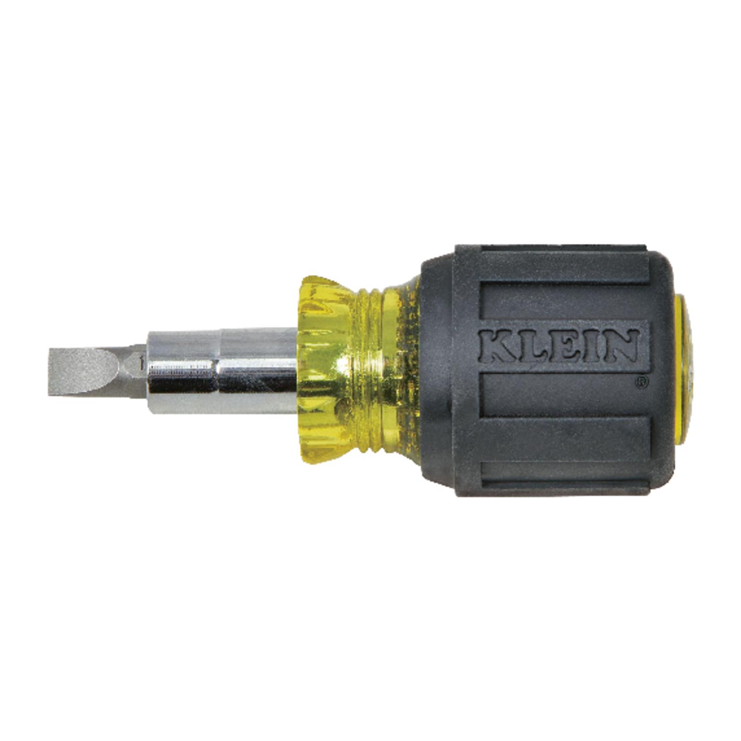 Klein Tools Stubby Multi-Bit Screwdriver/Nut Driver 3.25 in. 5 pc