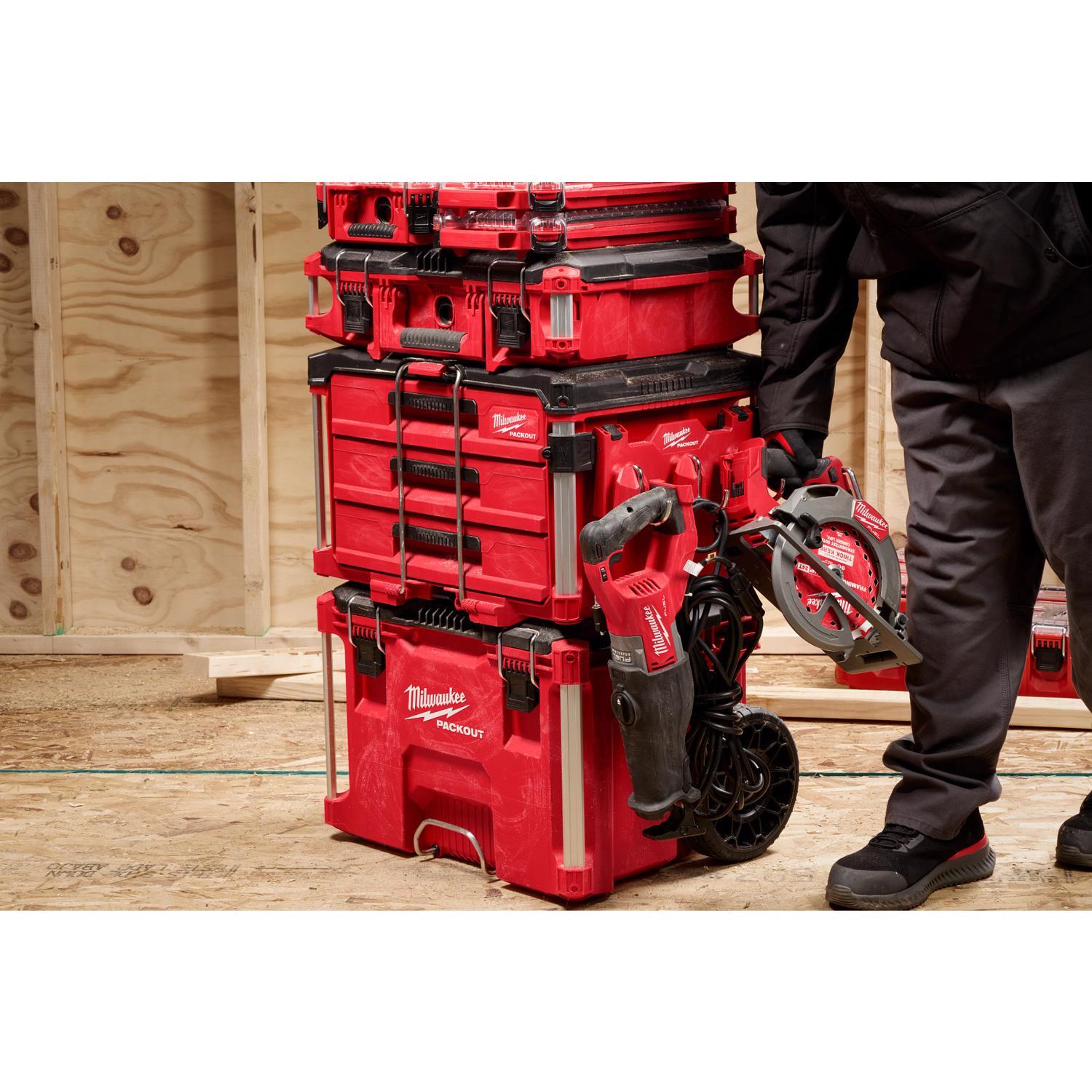 Milwaukee Packout 5 in. W X 4.8 in. H Tool Box Attachment Tool Rack Black/Red