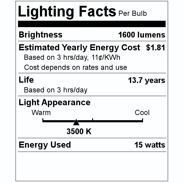 Sylvania LED Light Bulb 15 watt (4 Pack)
