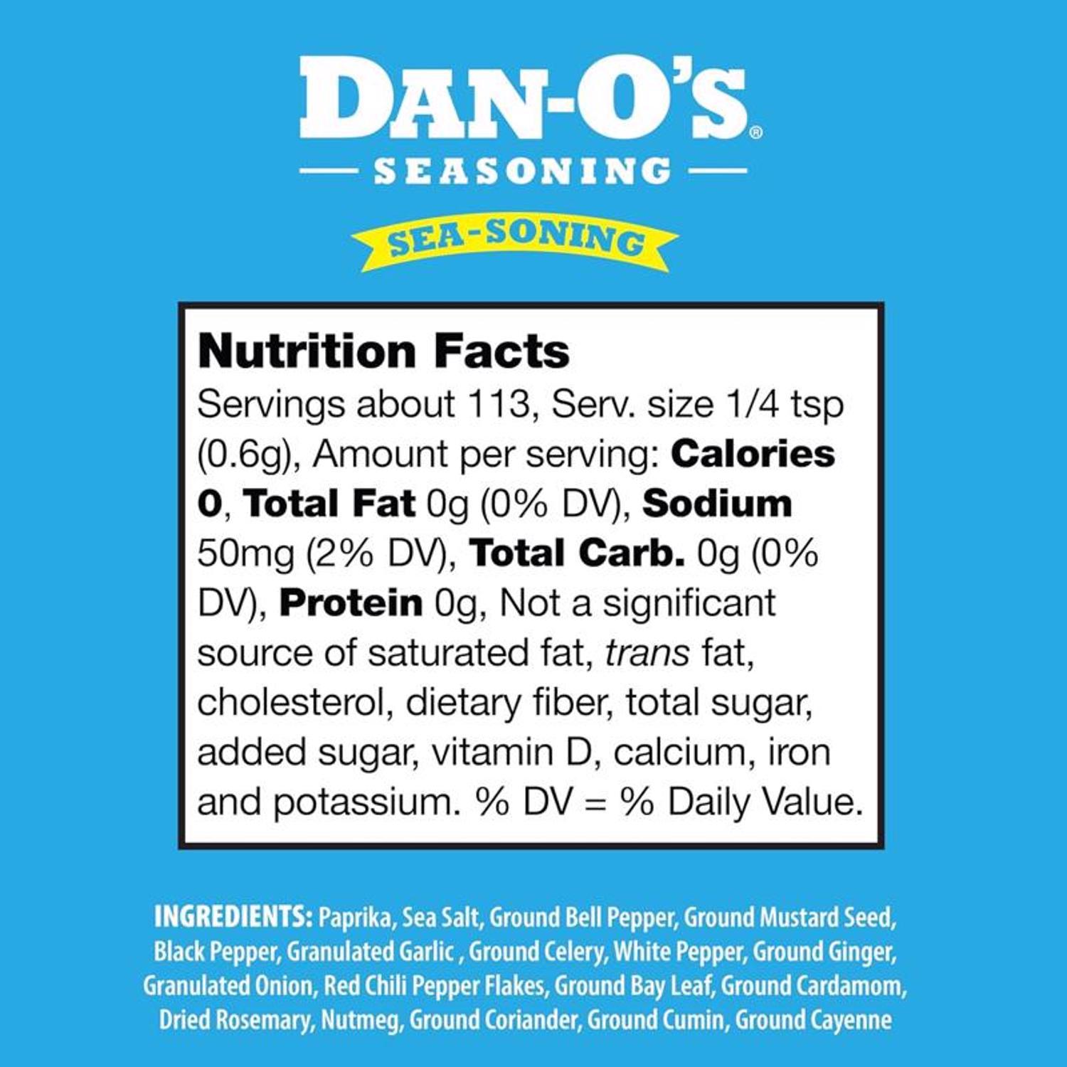 Dan-O's SEA-soining Seasoning 3.35 oz