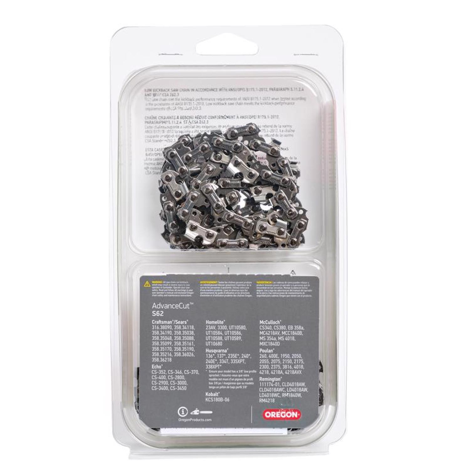 Oregon AdvanceCut S62T 18 in. Chainsaw Chain 62 links