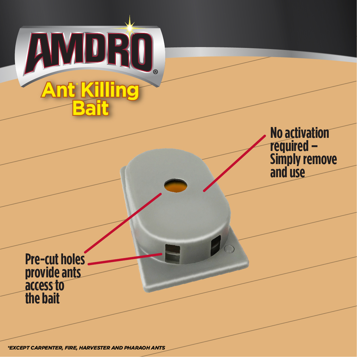 Amdro Ant Killer Bait Station 4 Pack