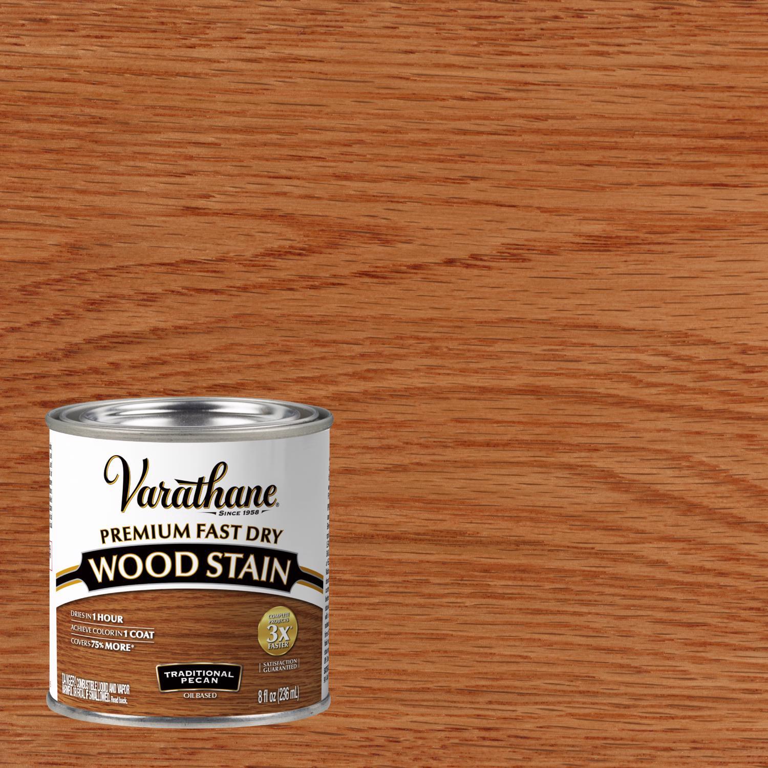 Varathane Premium Traditional Pecan Oil-Based Fast Dry Wood Stain 1/2 pt