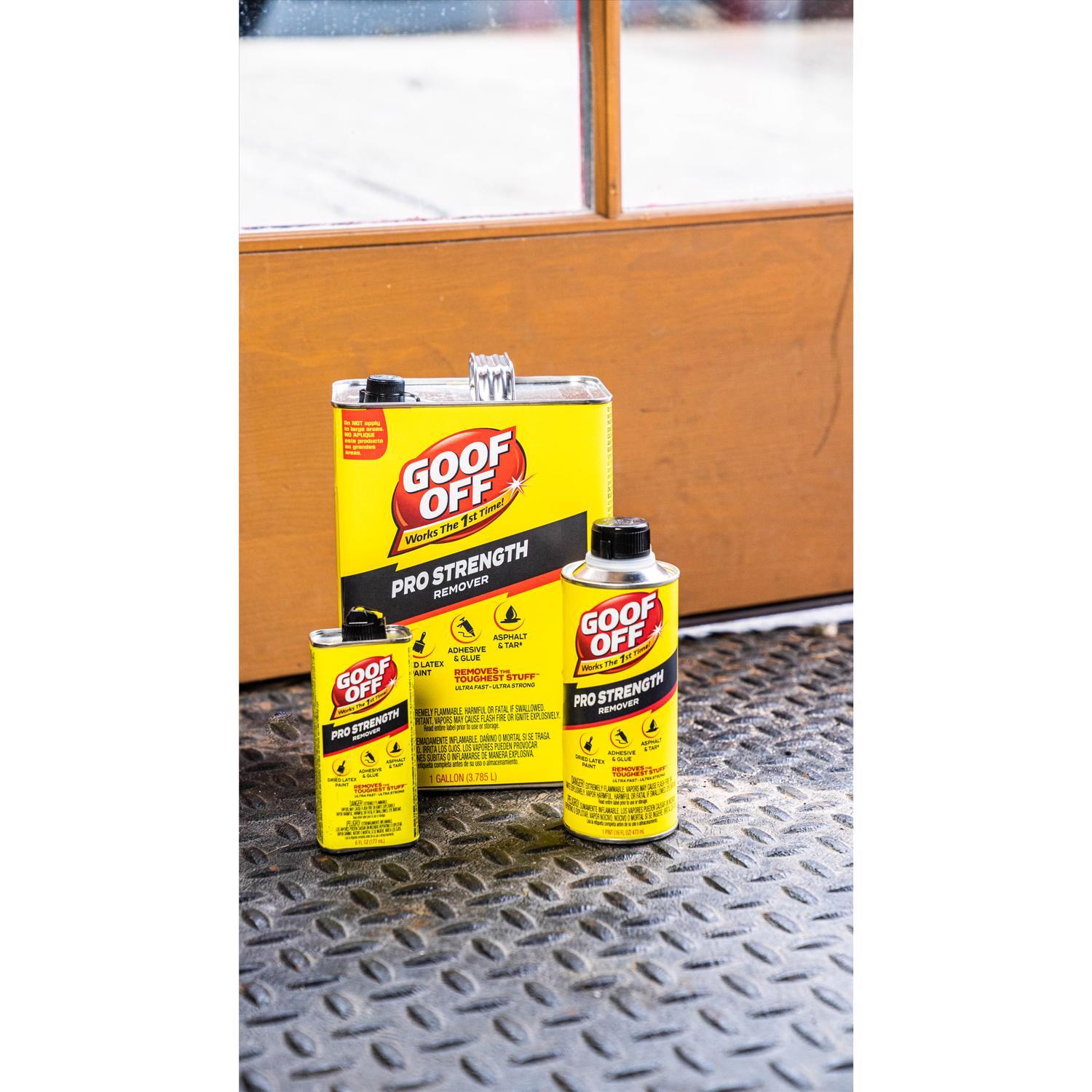 Goof Off Pro Strength Liquid Adhesive Remover 6 oz