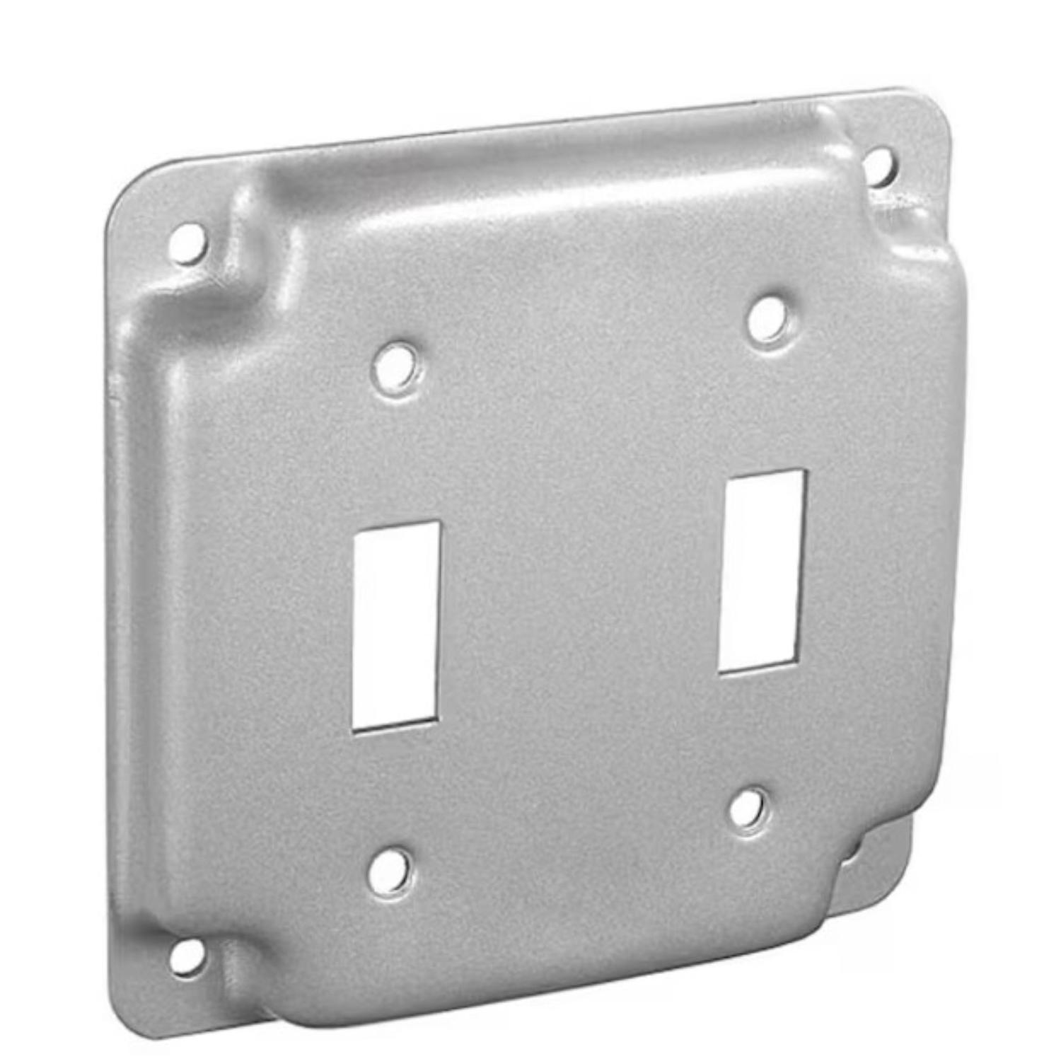 Southwire Square Steel 2 gang 4 in. H X 4 in. W Box Cover