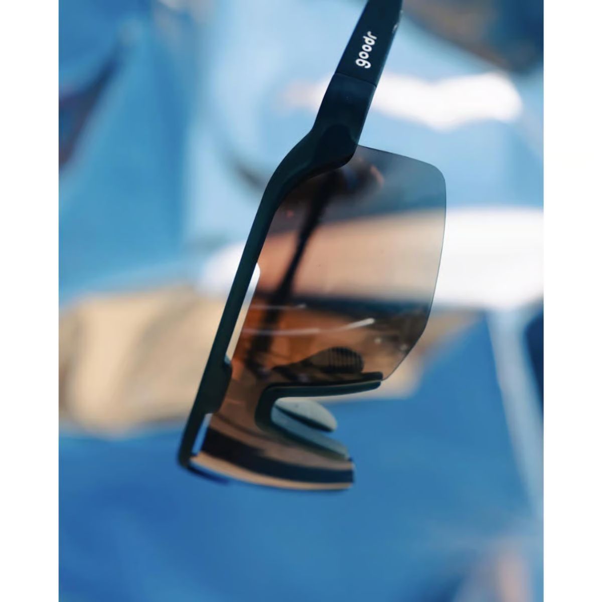 goodr Bolt G - Jungle Is My Gym Sunglasses Unisex Green Frame Black Lens Polarized