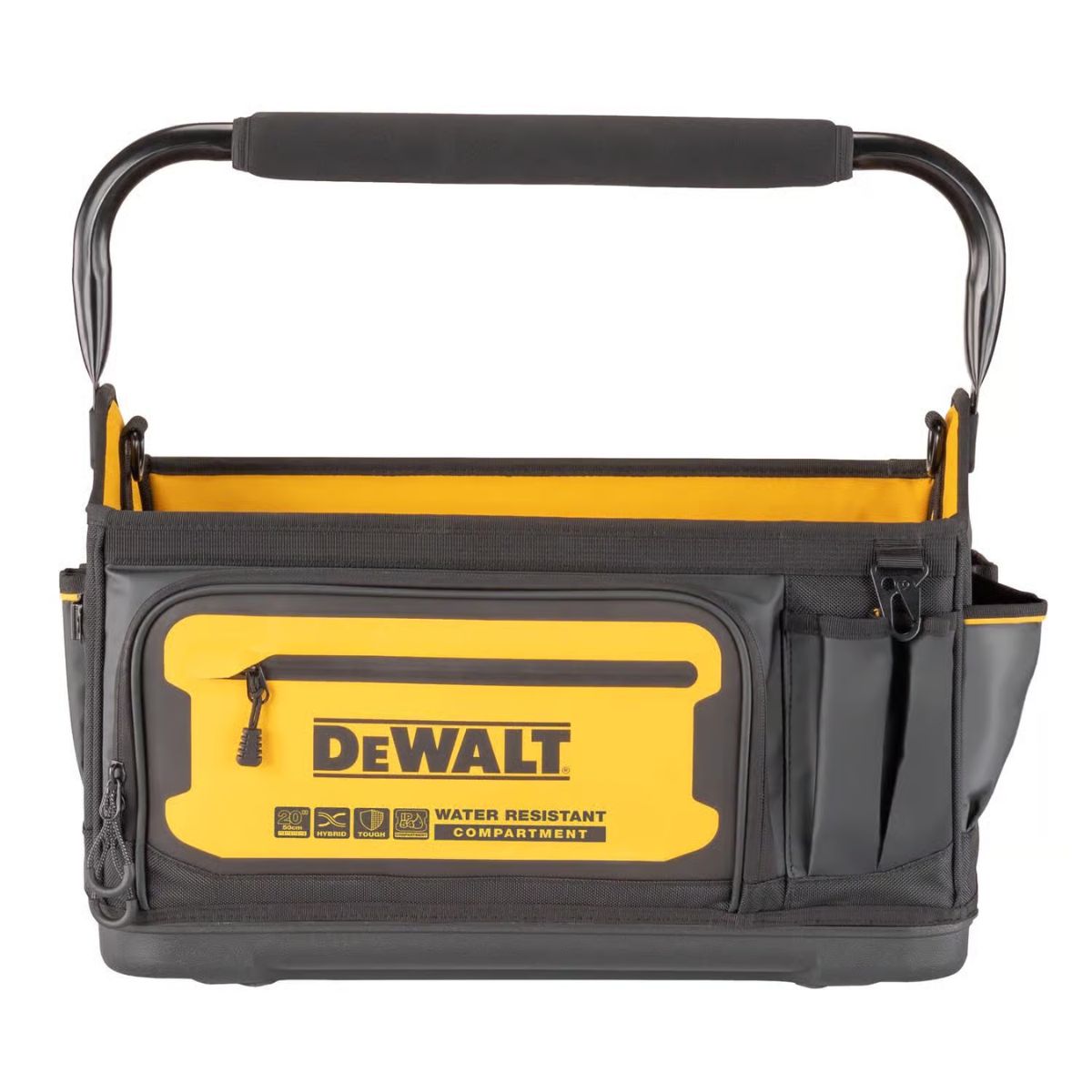 DEWALT Ballistic Nylon Open Top Tool Tote Tool Tote 36 pocket Black/Yellow 1 Piece