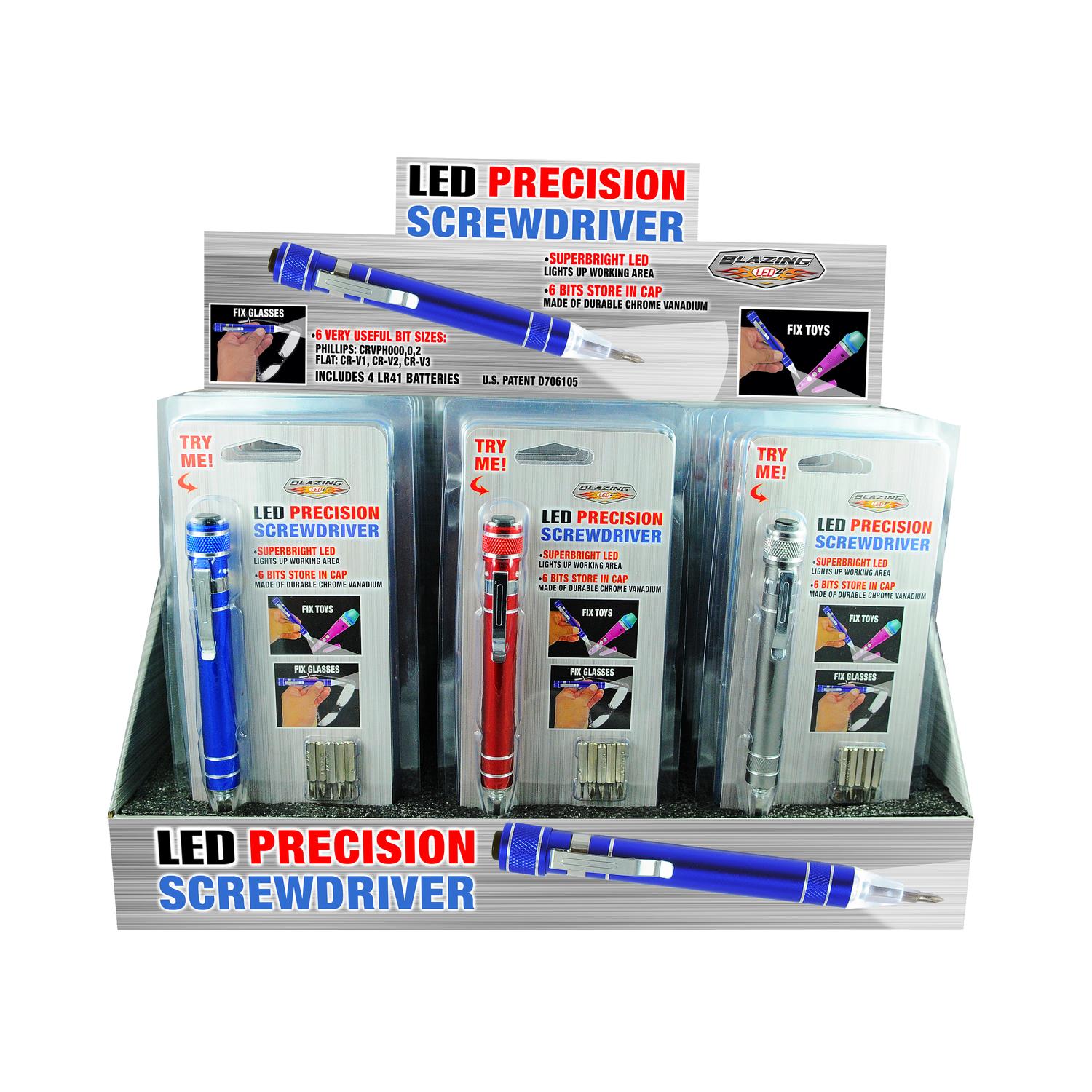 Blazing Ledz Blazing Led Multi-Blade Precision Screwdriver Set 6 Piece